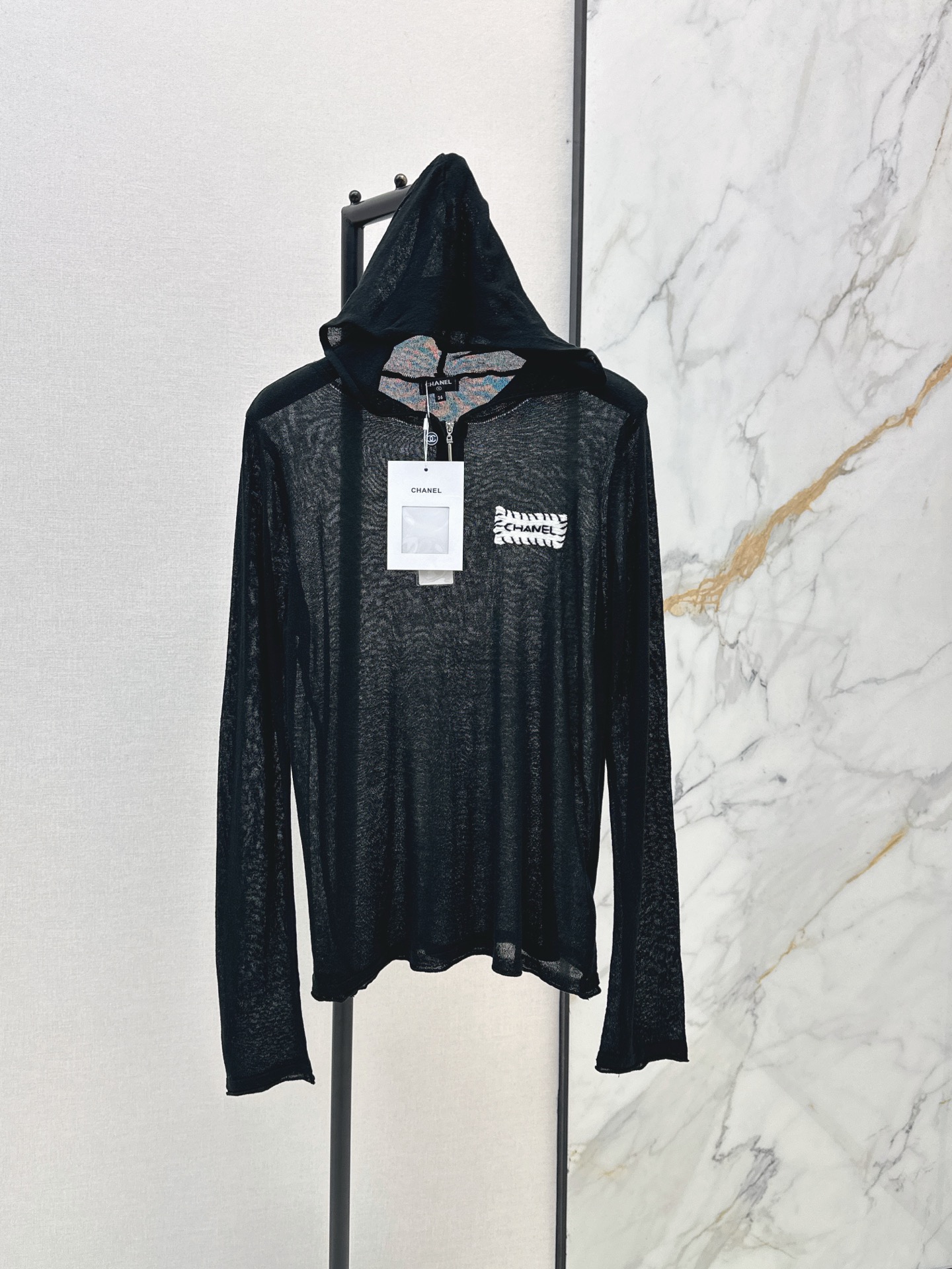 Chan 26ss hooded knitwear