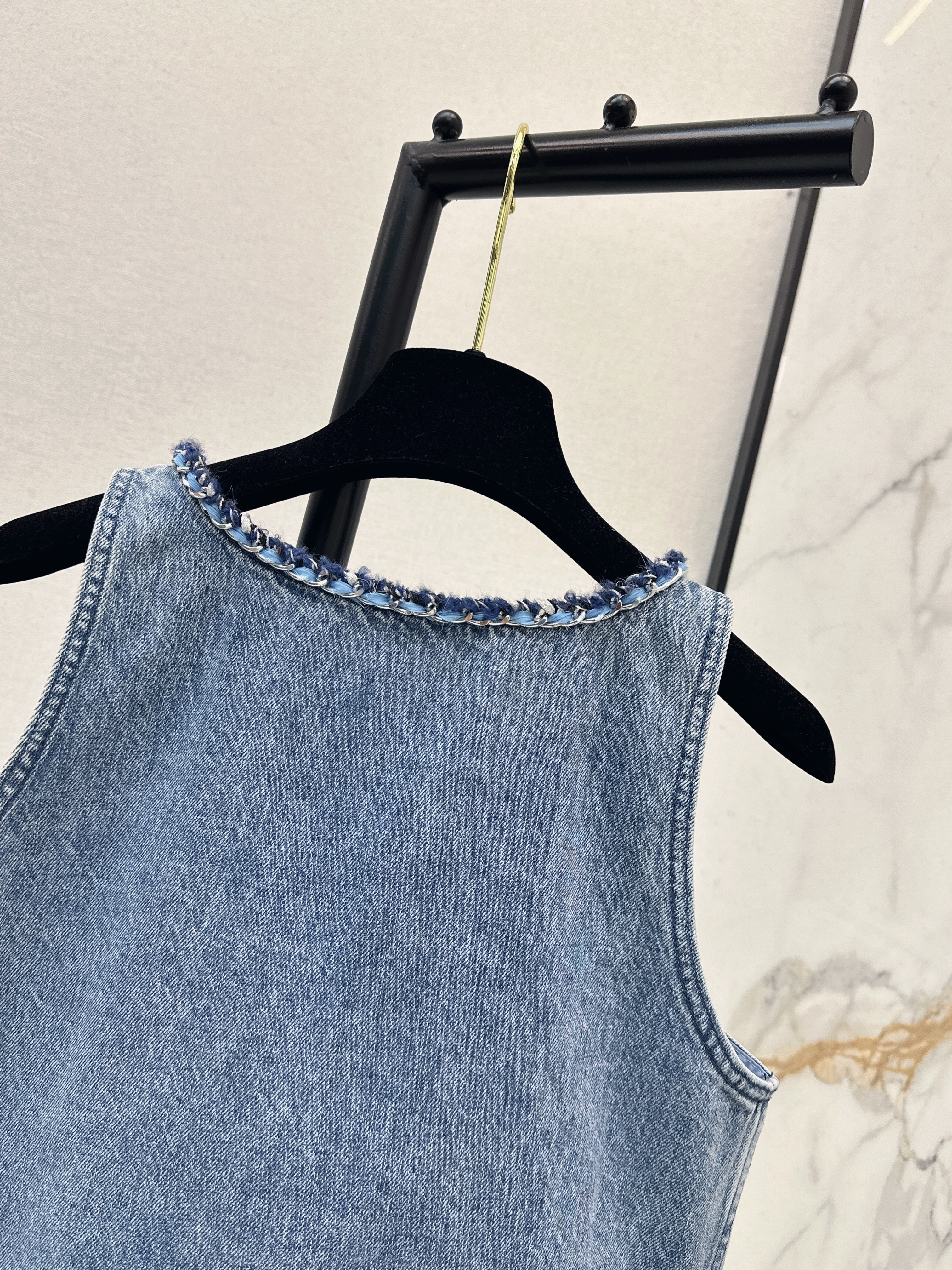 Chan 26ss denim vest