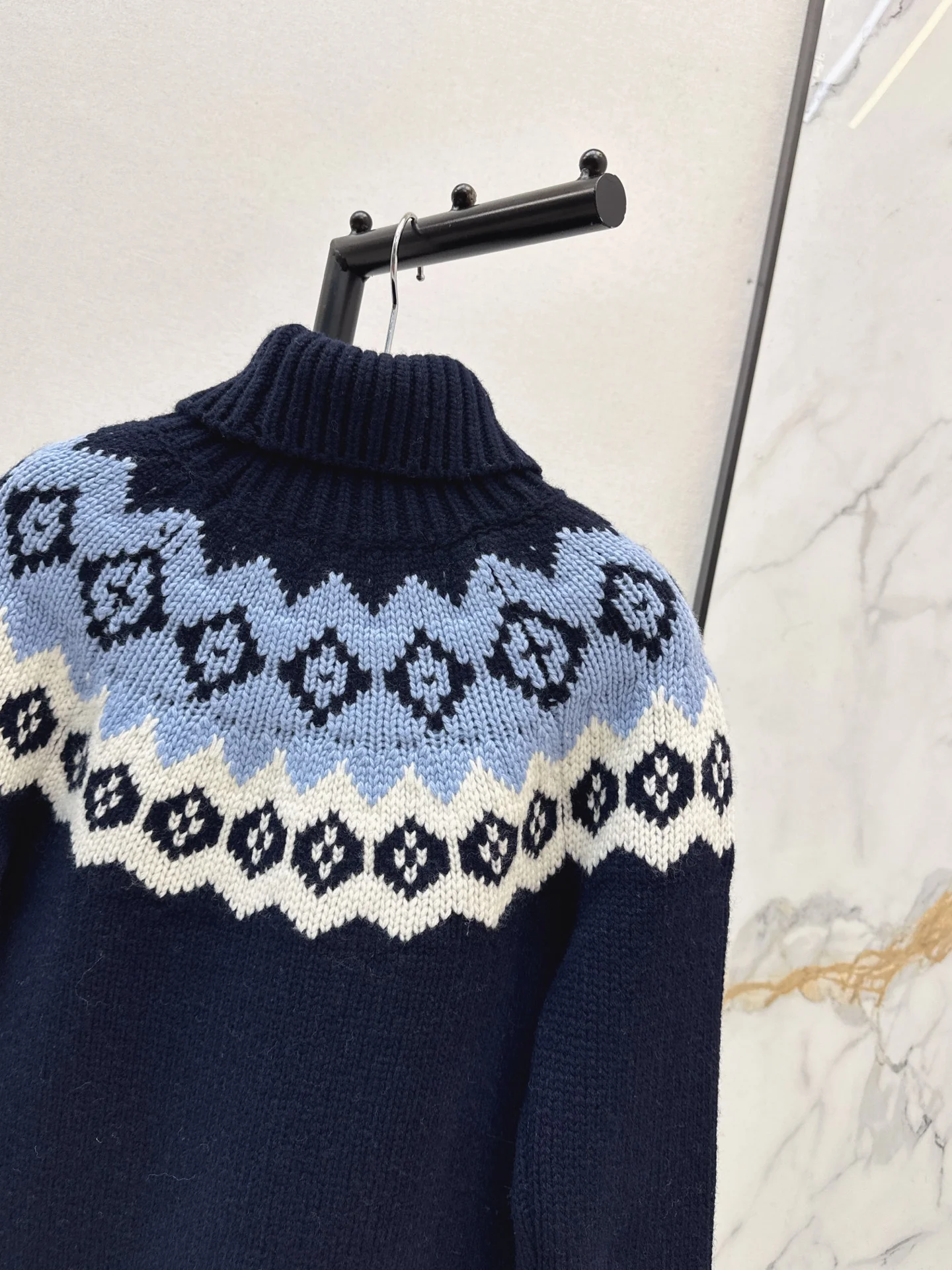 Prad 25fw jacquard sweater