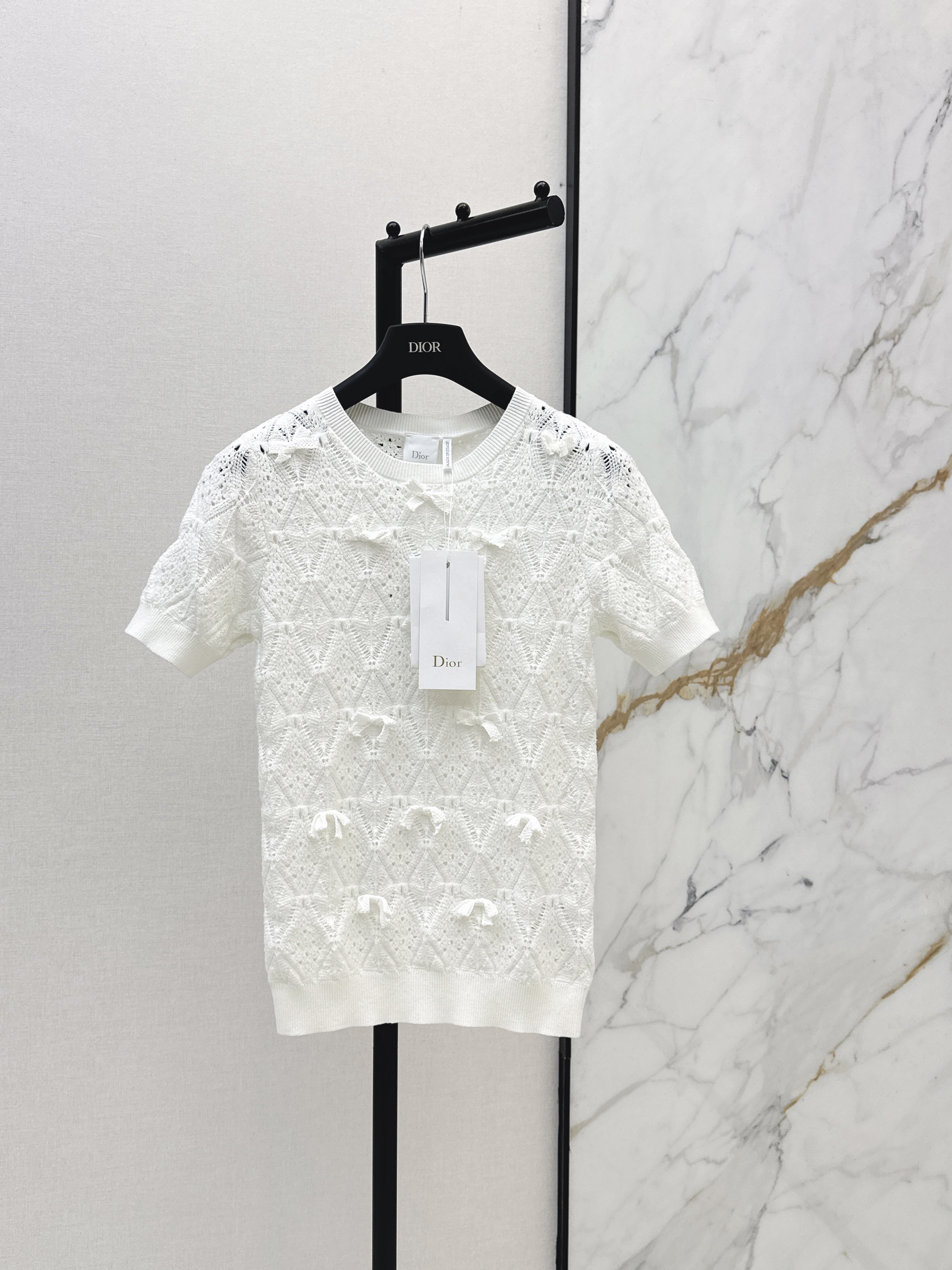 CD 26ss bow hollow knitwear
