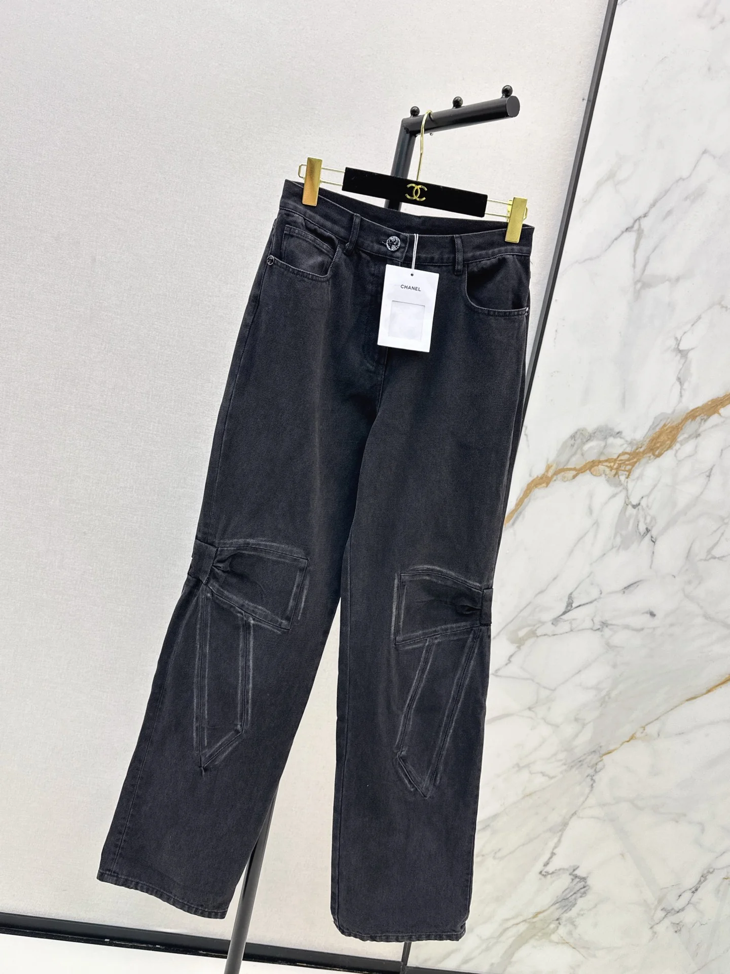 Chan 25fw cargo denim pants