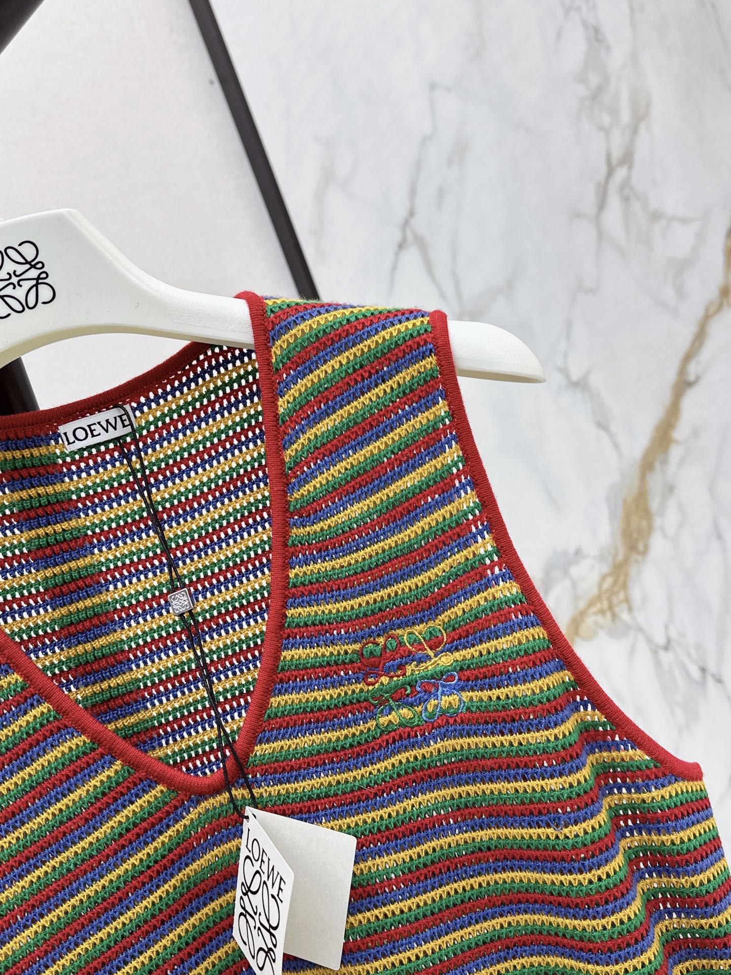 Loe 26ss sleeveless stripe vest