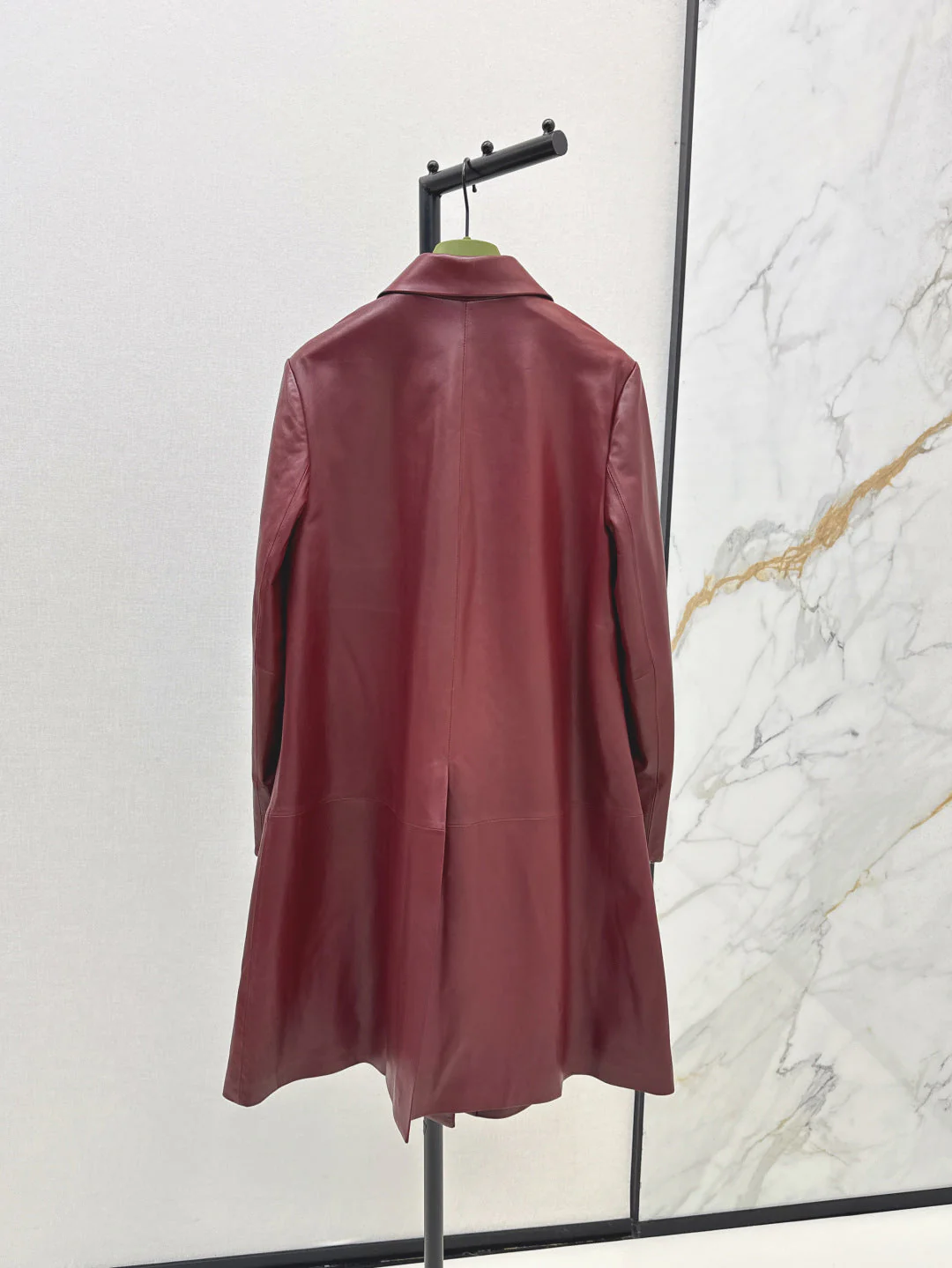 Guc 25fw leather trench coat