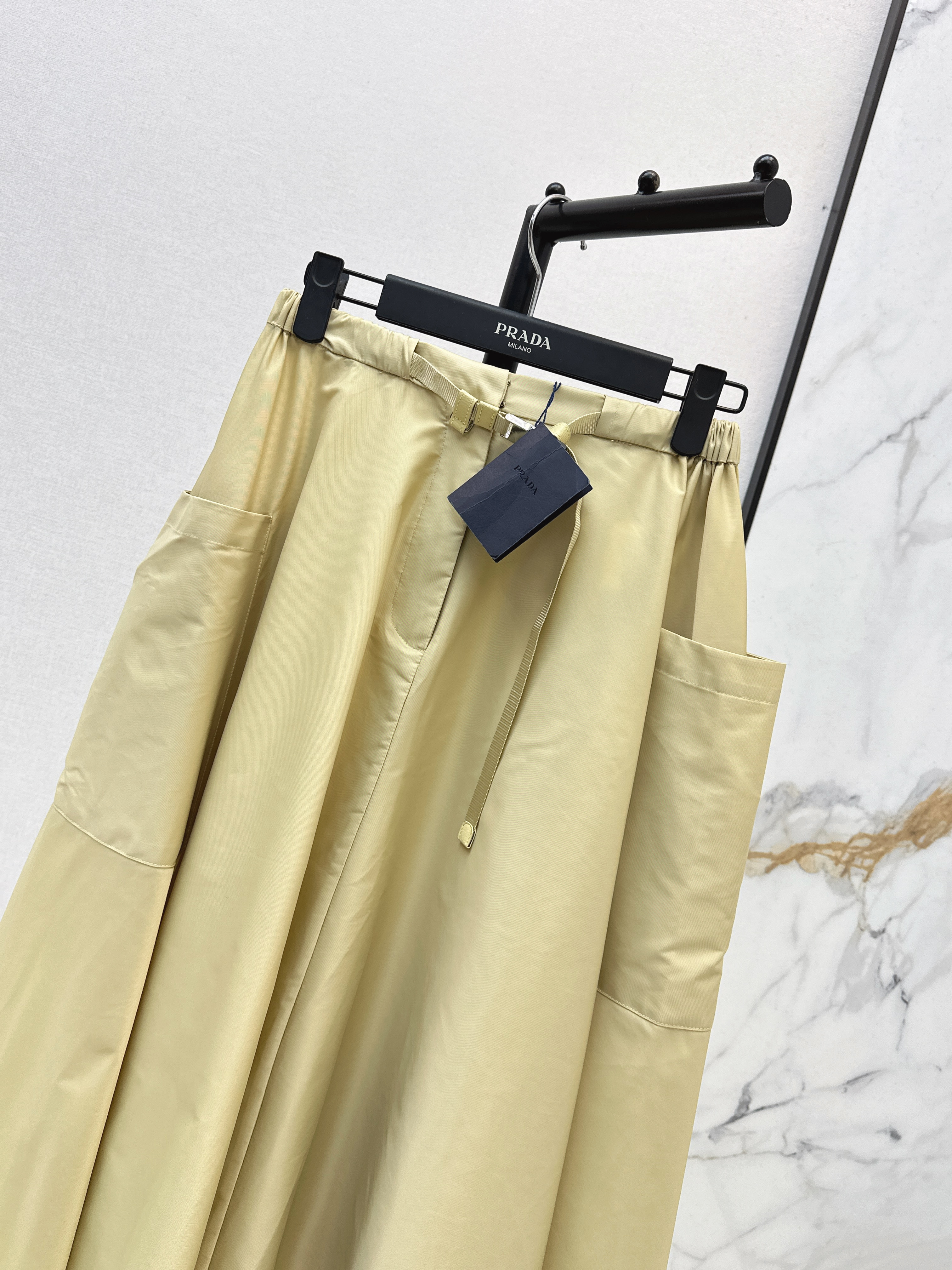 Pra 26ss pleated skirt