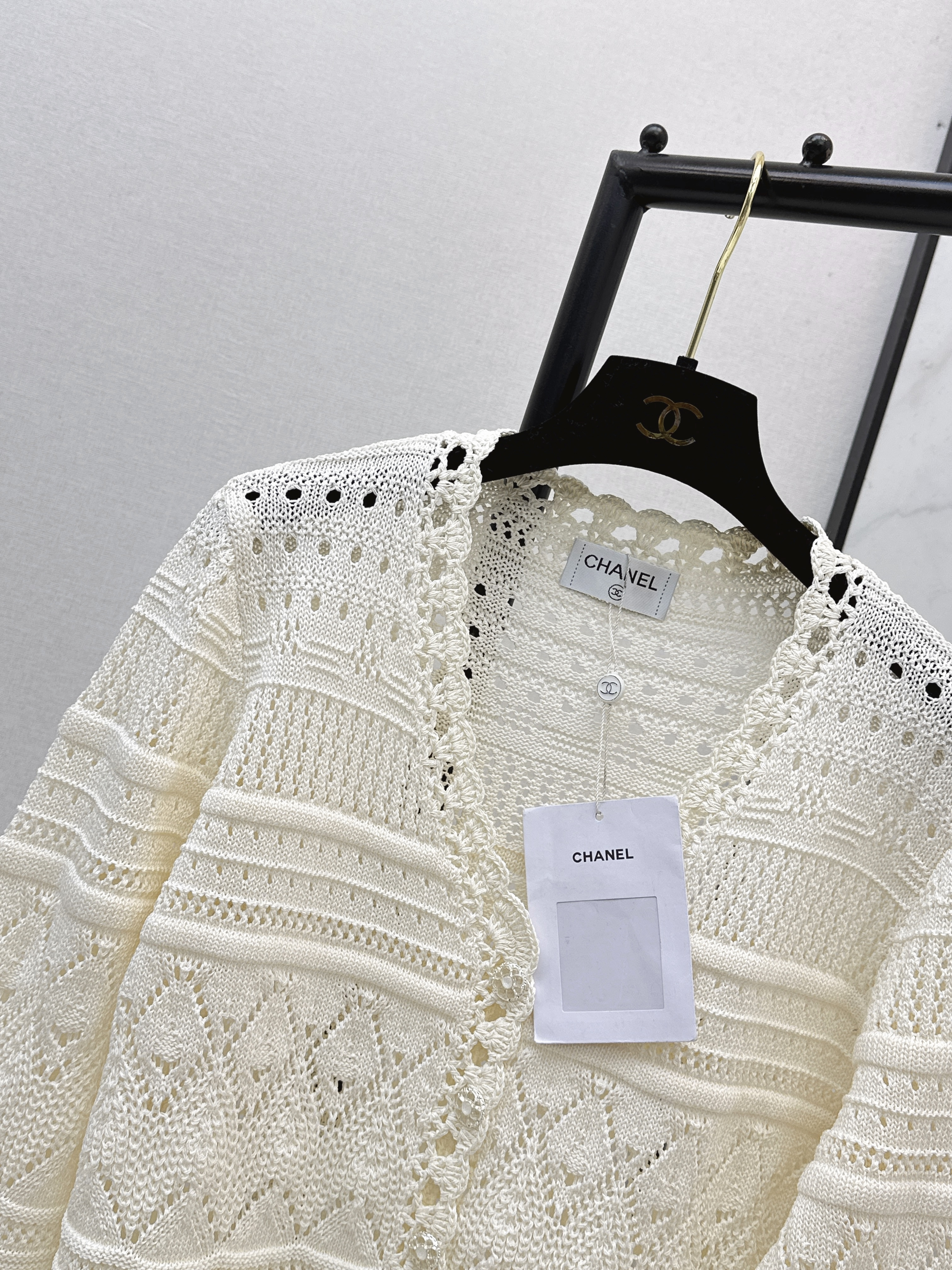 Chan 26ss hollow cardigan