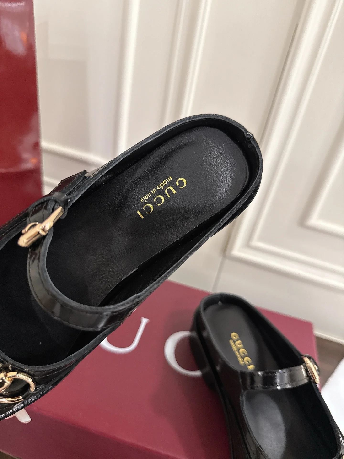 Guc 25fw mary jane mules shoes