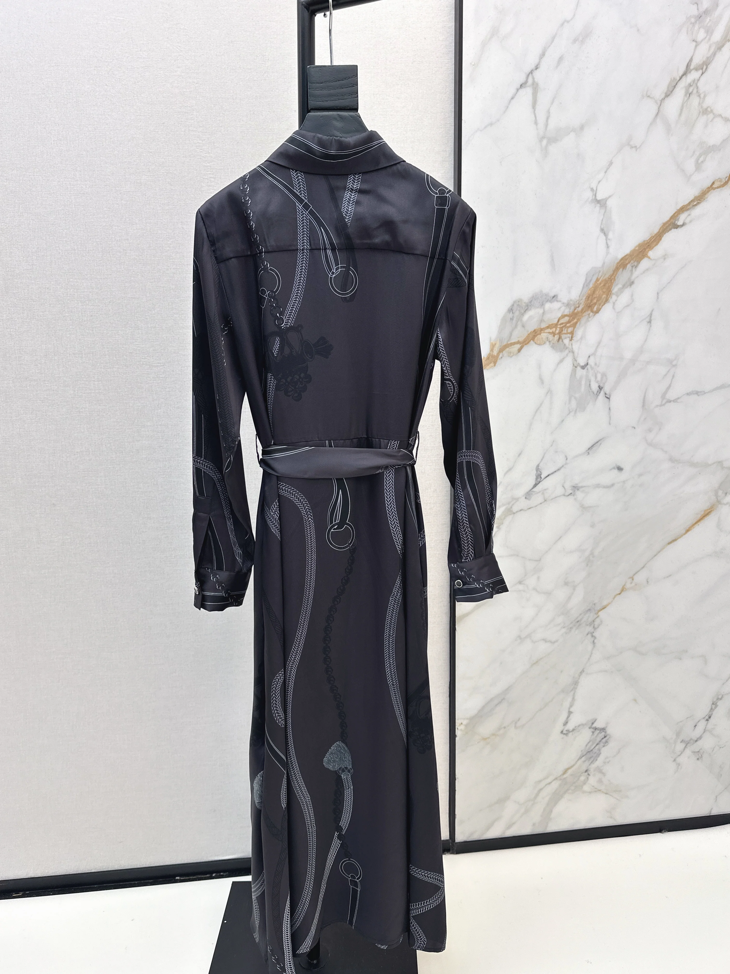 Herm 26ss print silk dress