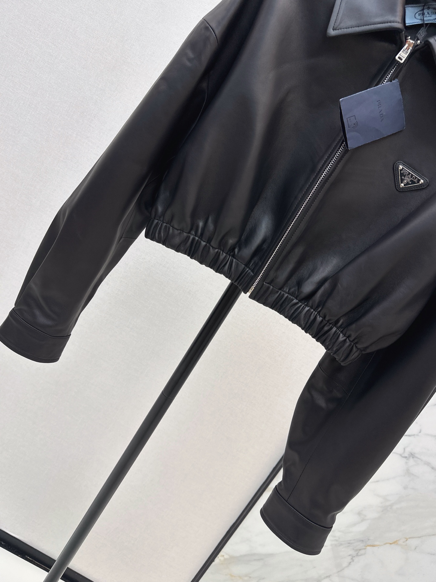 Pra 26ss sheepskin cropped jacket