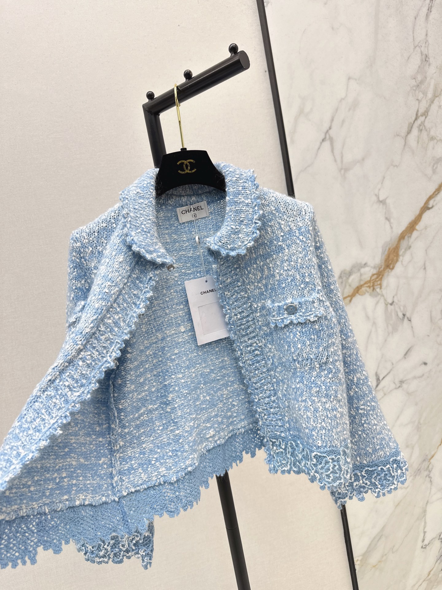 Chan 26ss tweed cardigan