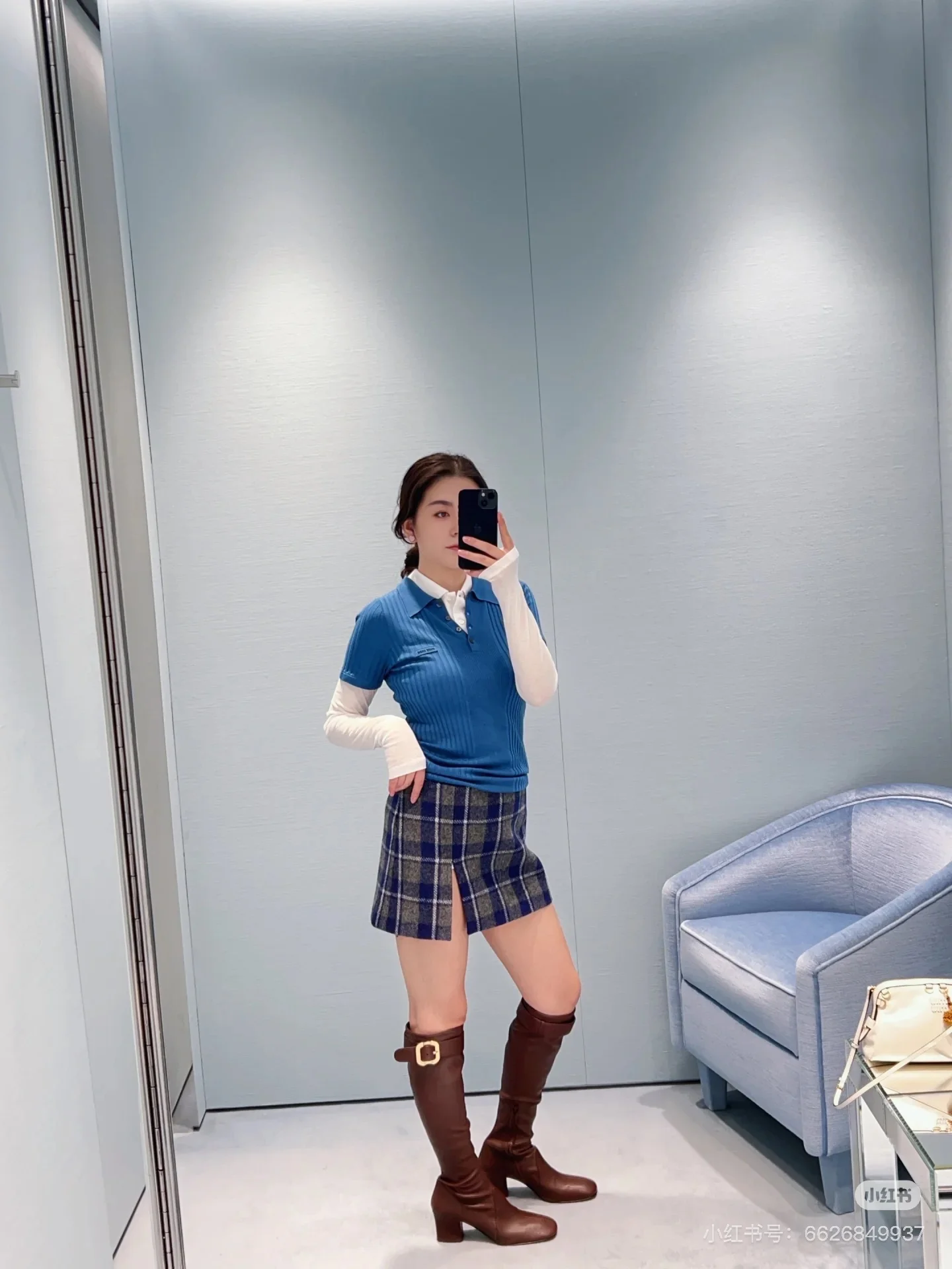 Miu 26ss polo knitwear