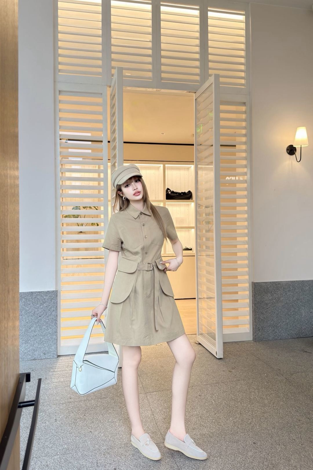 Loe 26ss belted dress