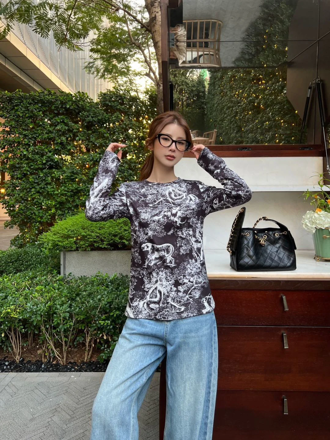 CD 26ss print basic tee