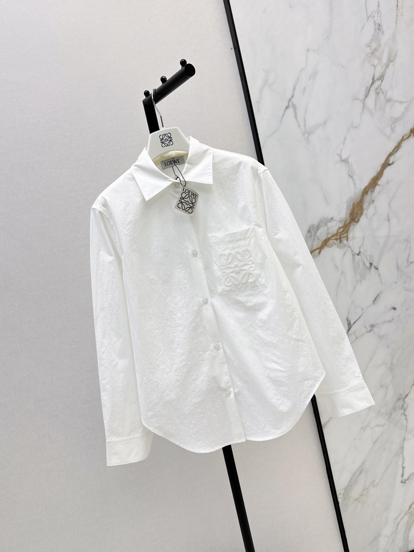 Loe 26ss asymmetrical shirt