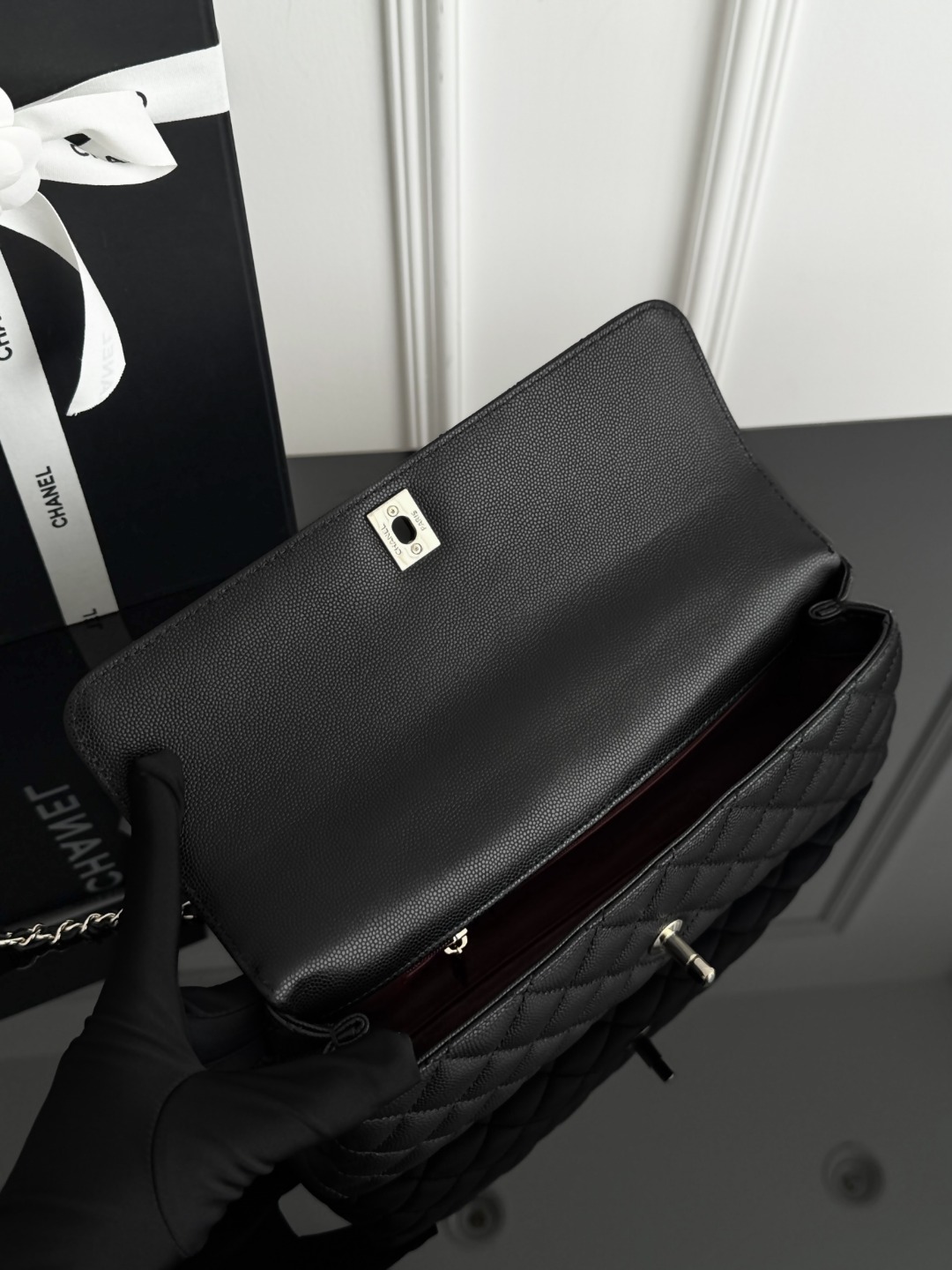 Chan 26P coco handle bag