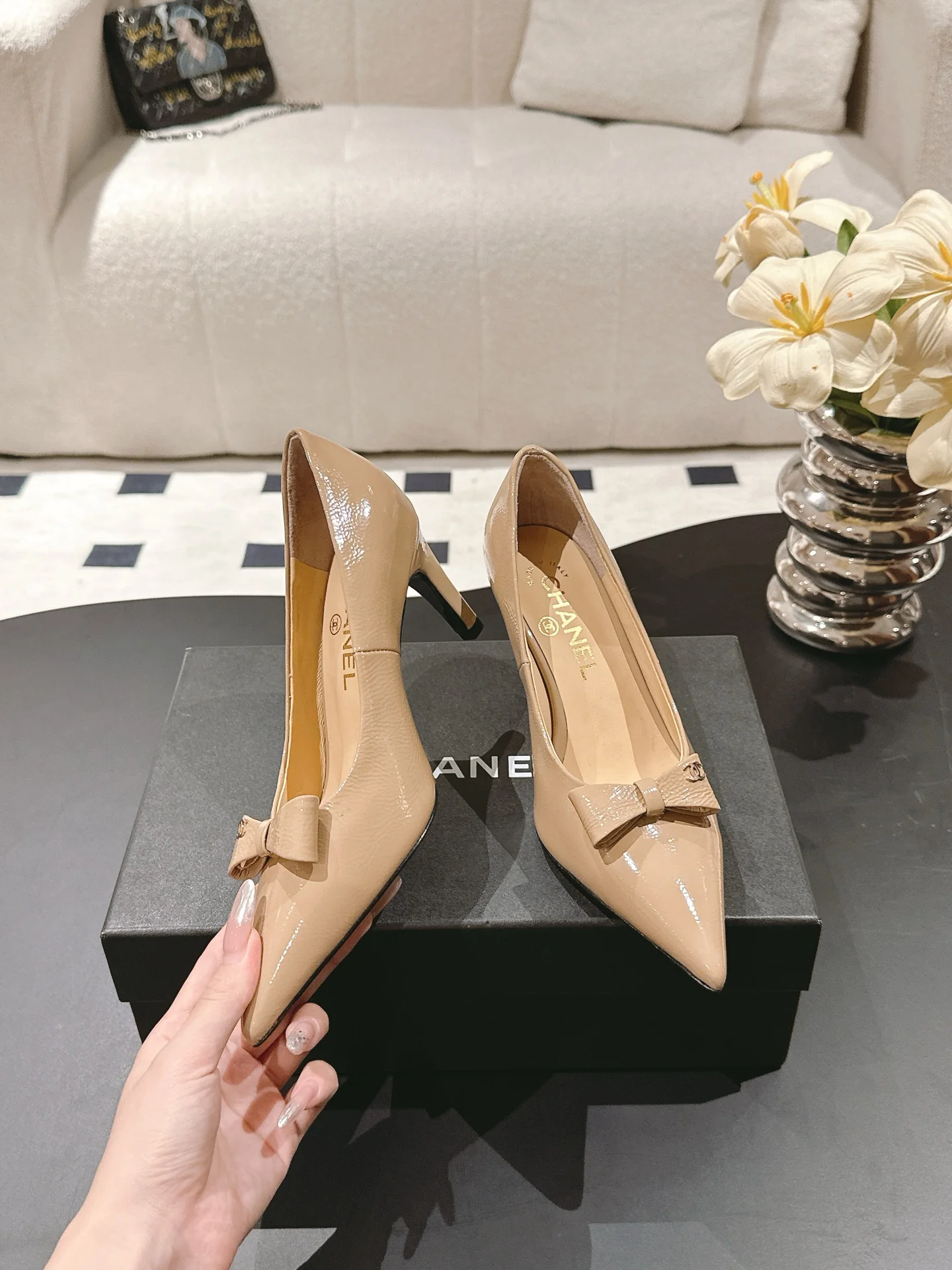 Chan 25fw pointed toe heeels
