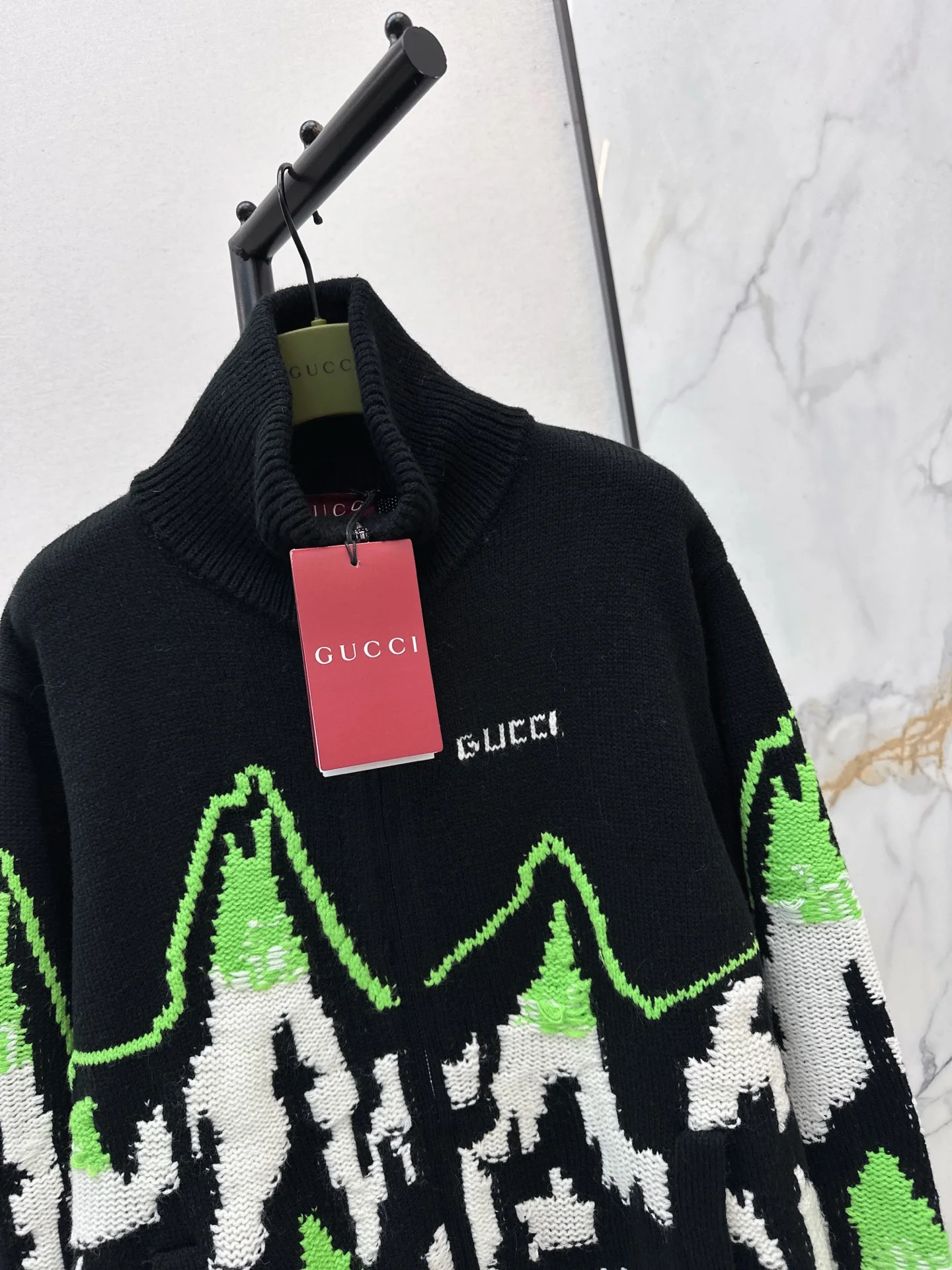 Gucc 25fw jacquard cardigan jacket