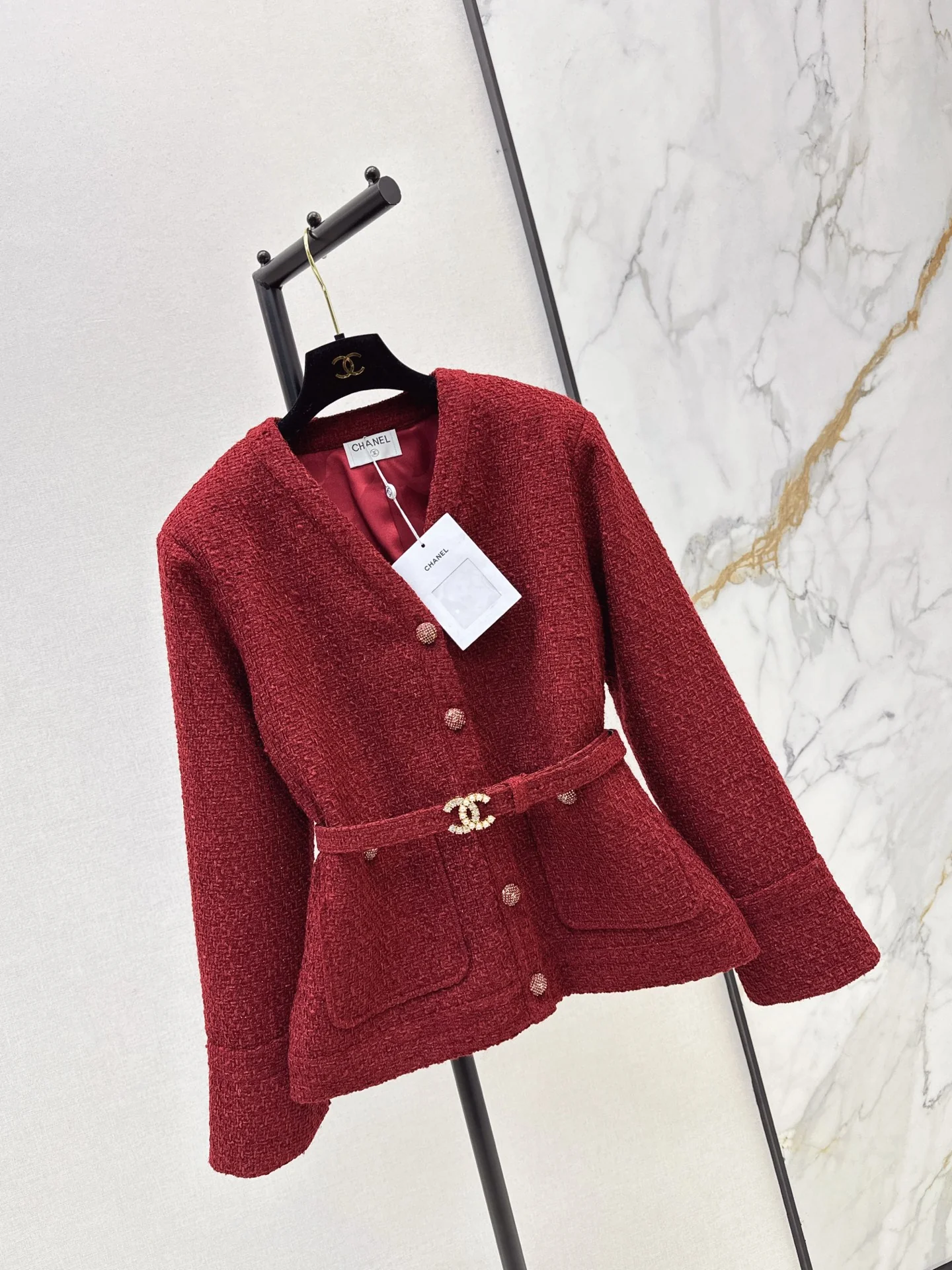 Chan 25fw woven tweed jacket