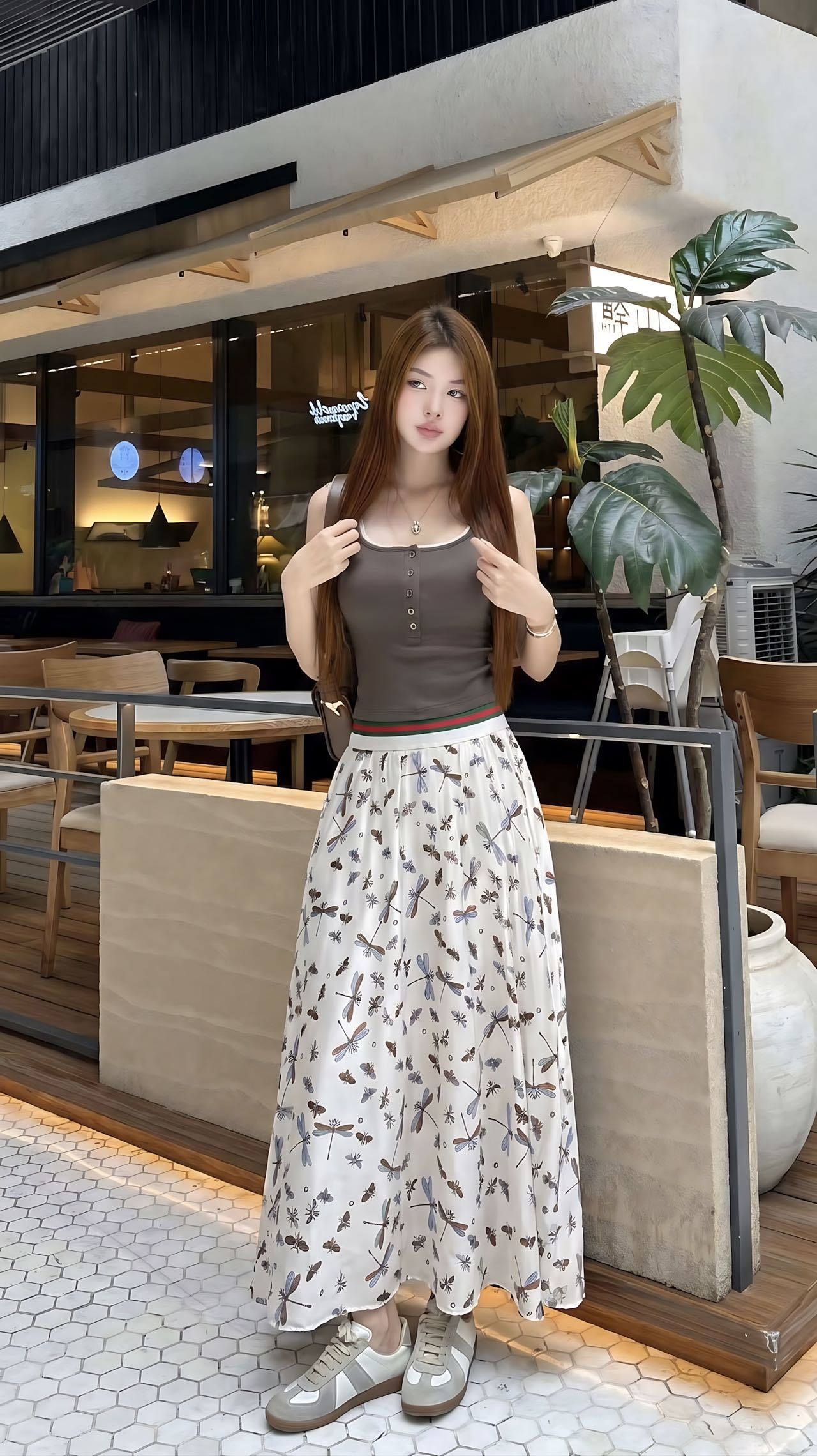 Guc 26ss print skirt