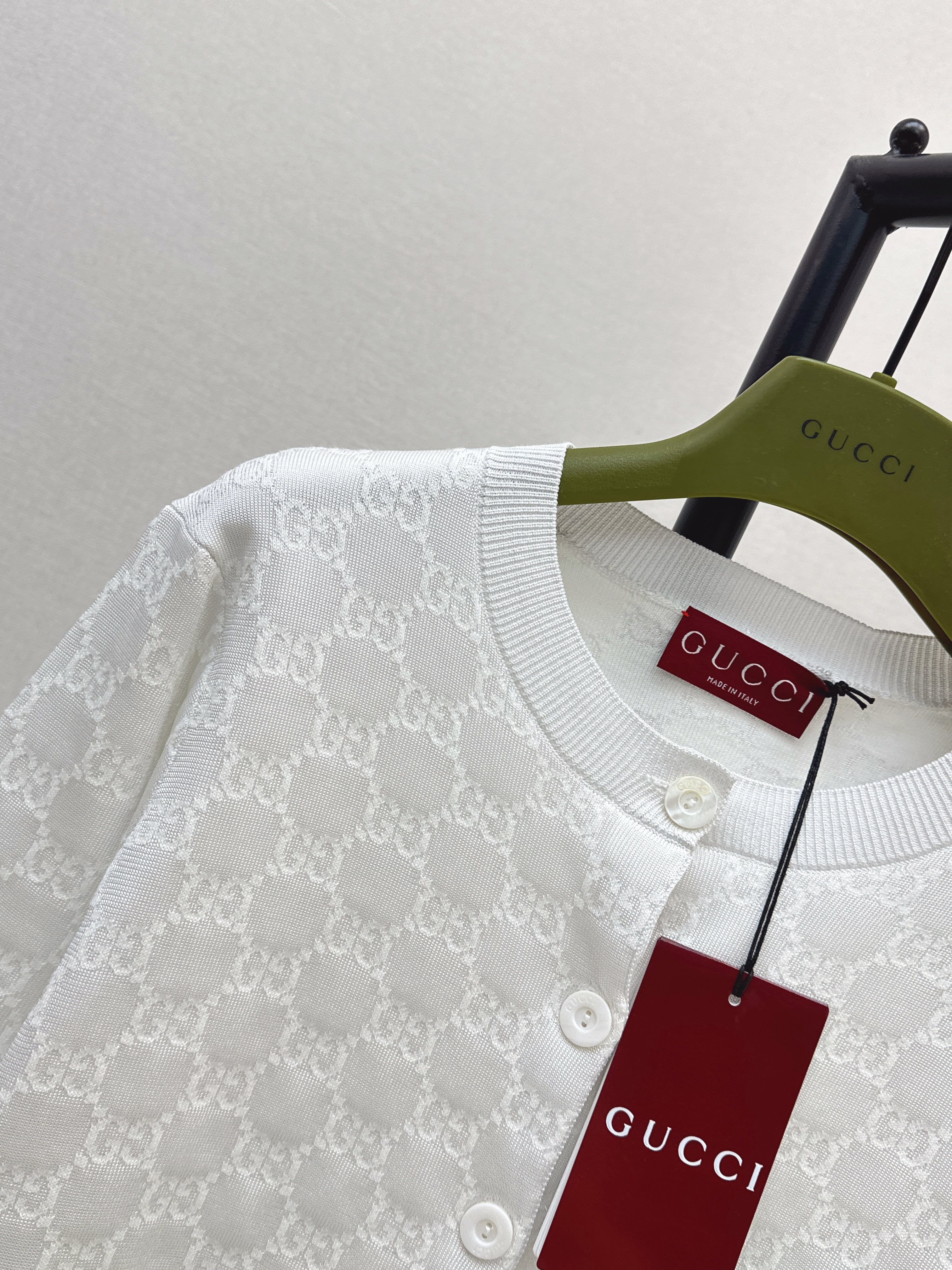 Guc 26ss jacquard cardigan