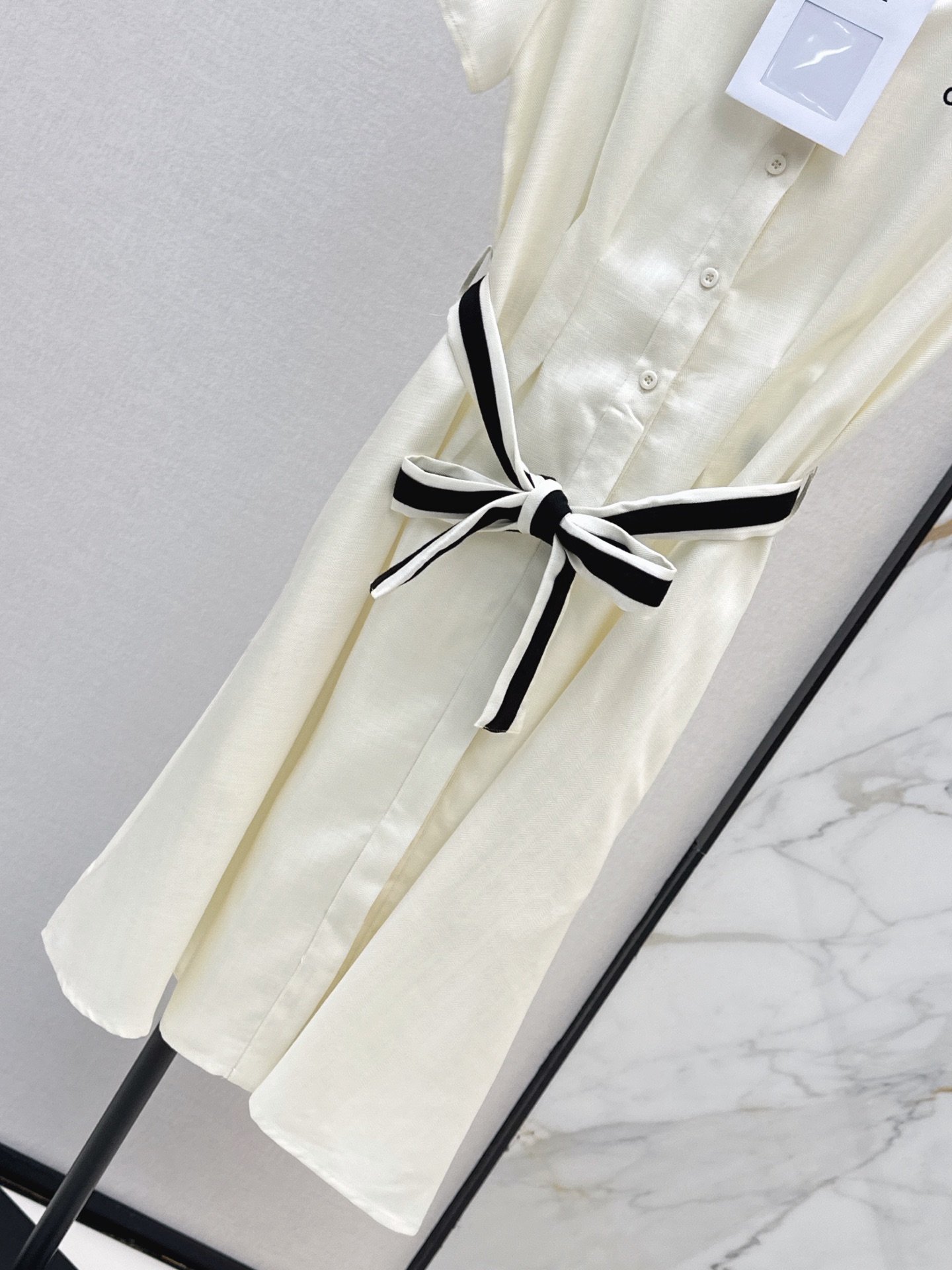 Chan 26ss belted shirt dress