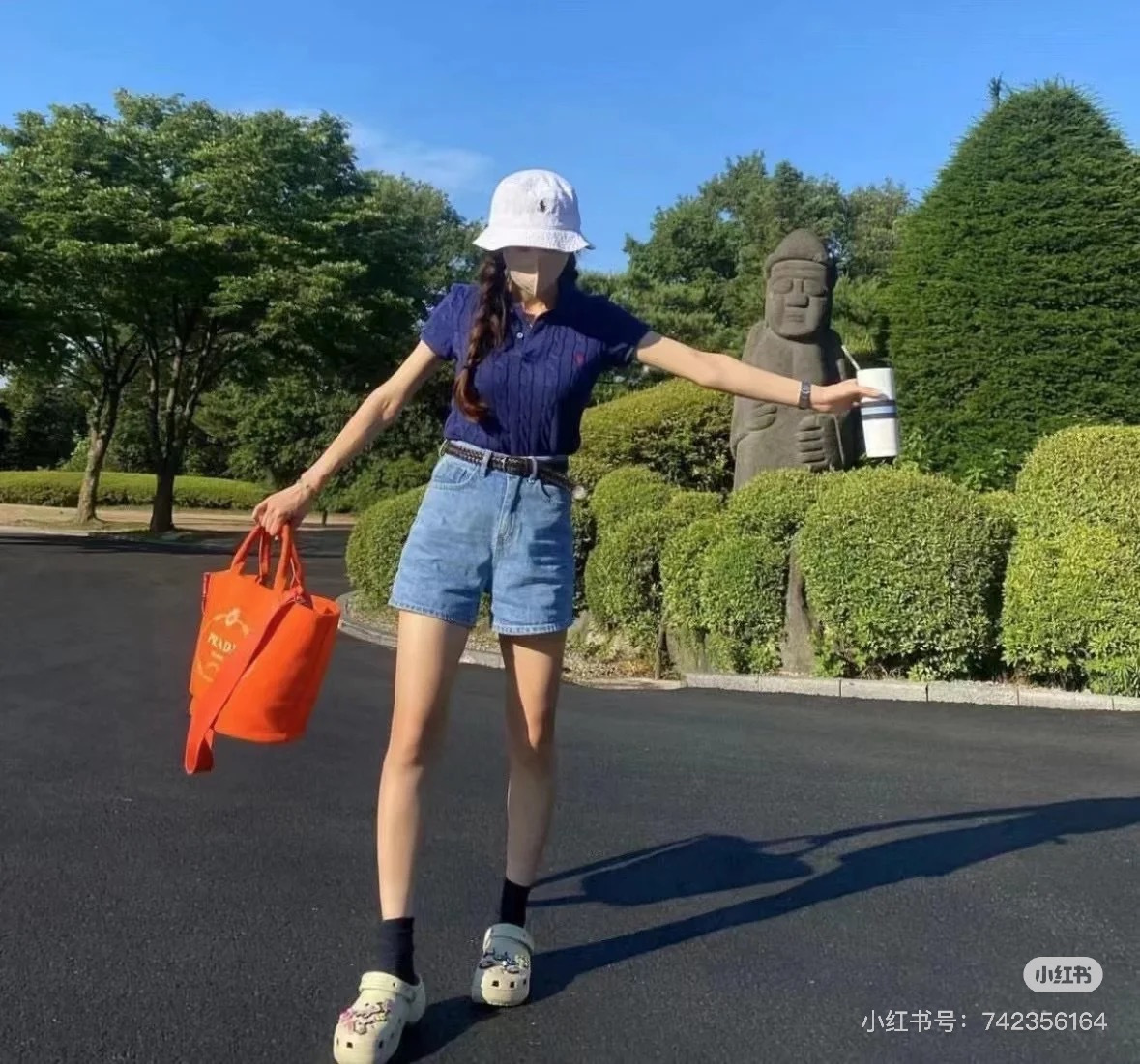 Ralp 26ss cable polo knit top