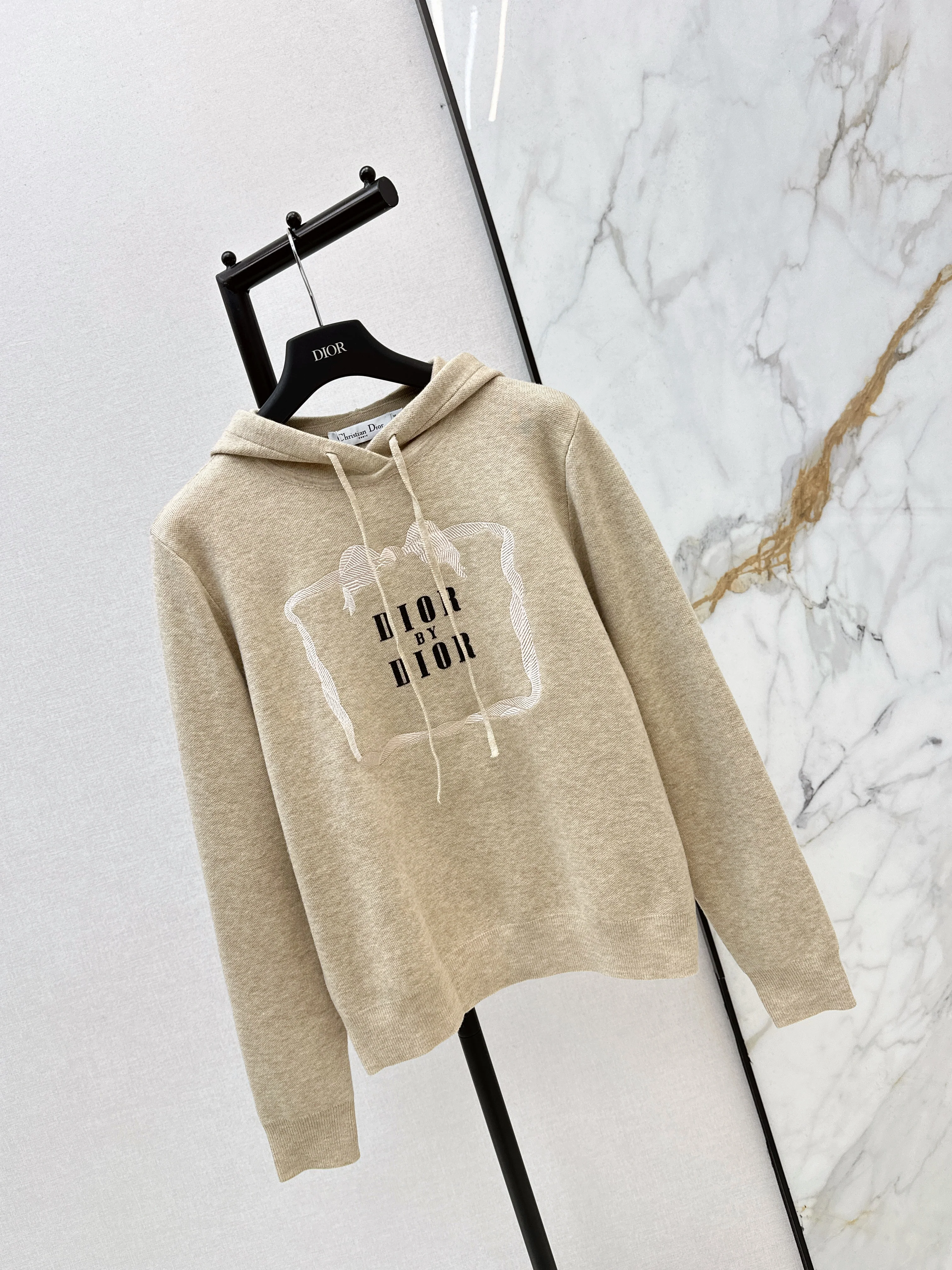 CD 26ss knitted hooded sweatshirt