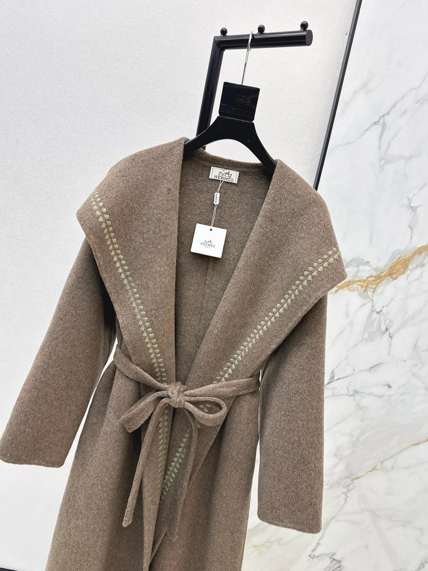 Herm 25fw woolen long overcoats