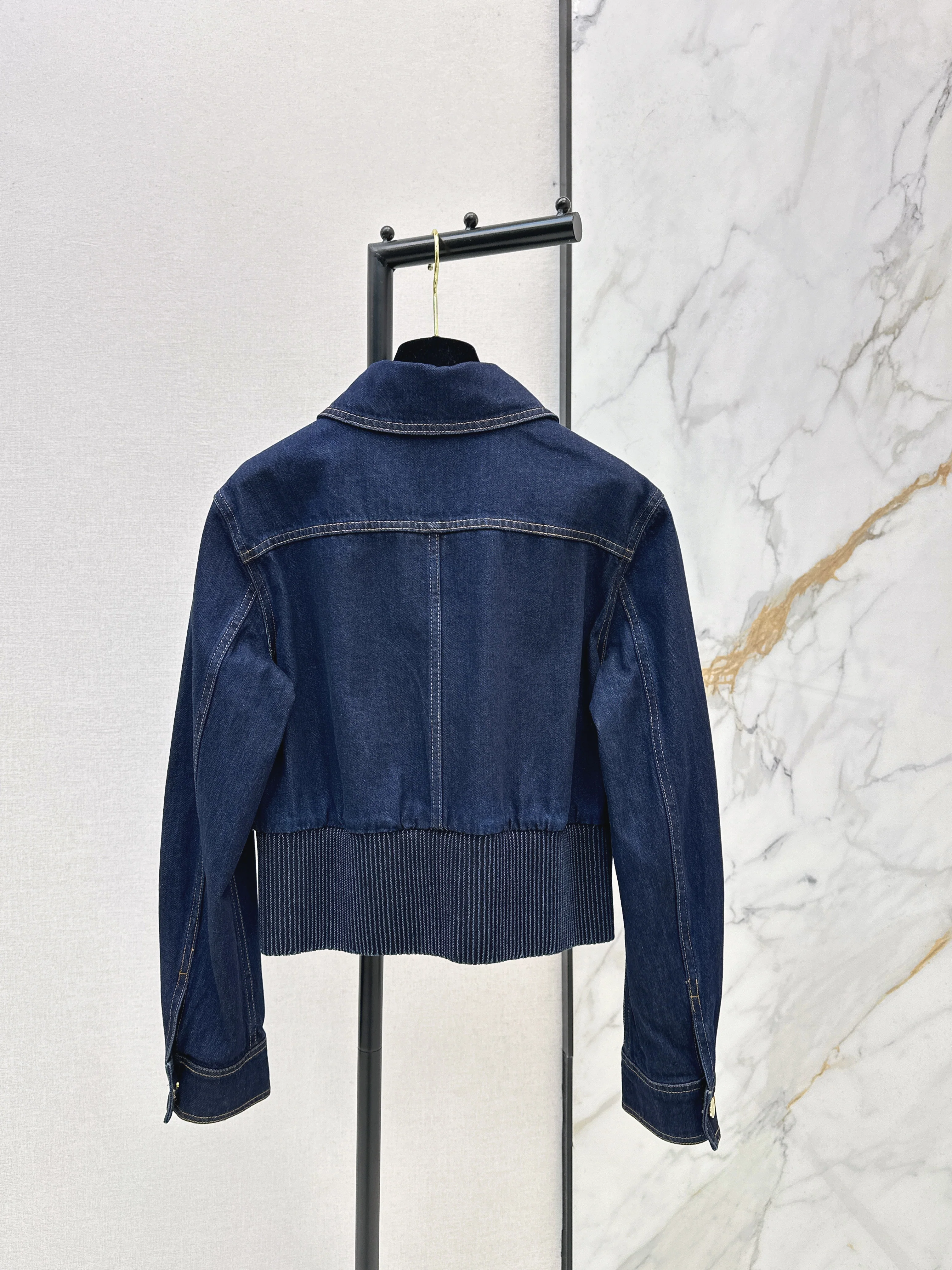 Chan 26ss heart denim jacket