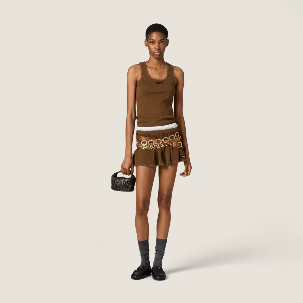 Miu 26ss vest skirt set