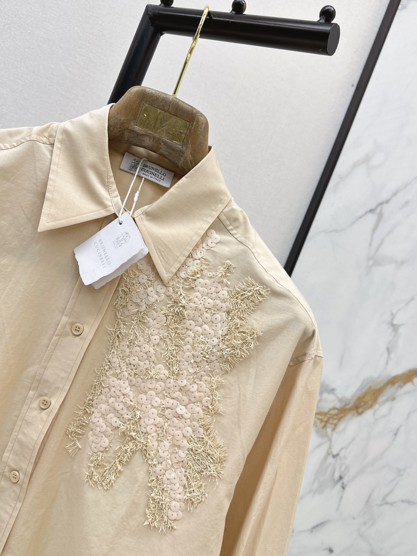 Brun 26ss sequine shirt