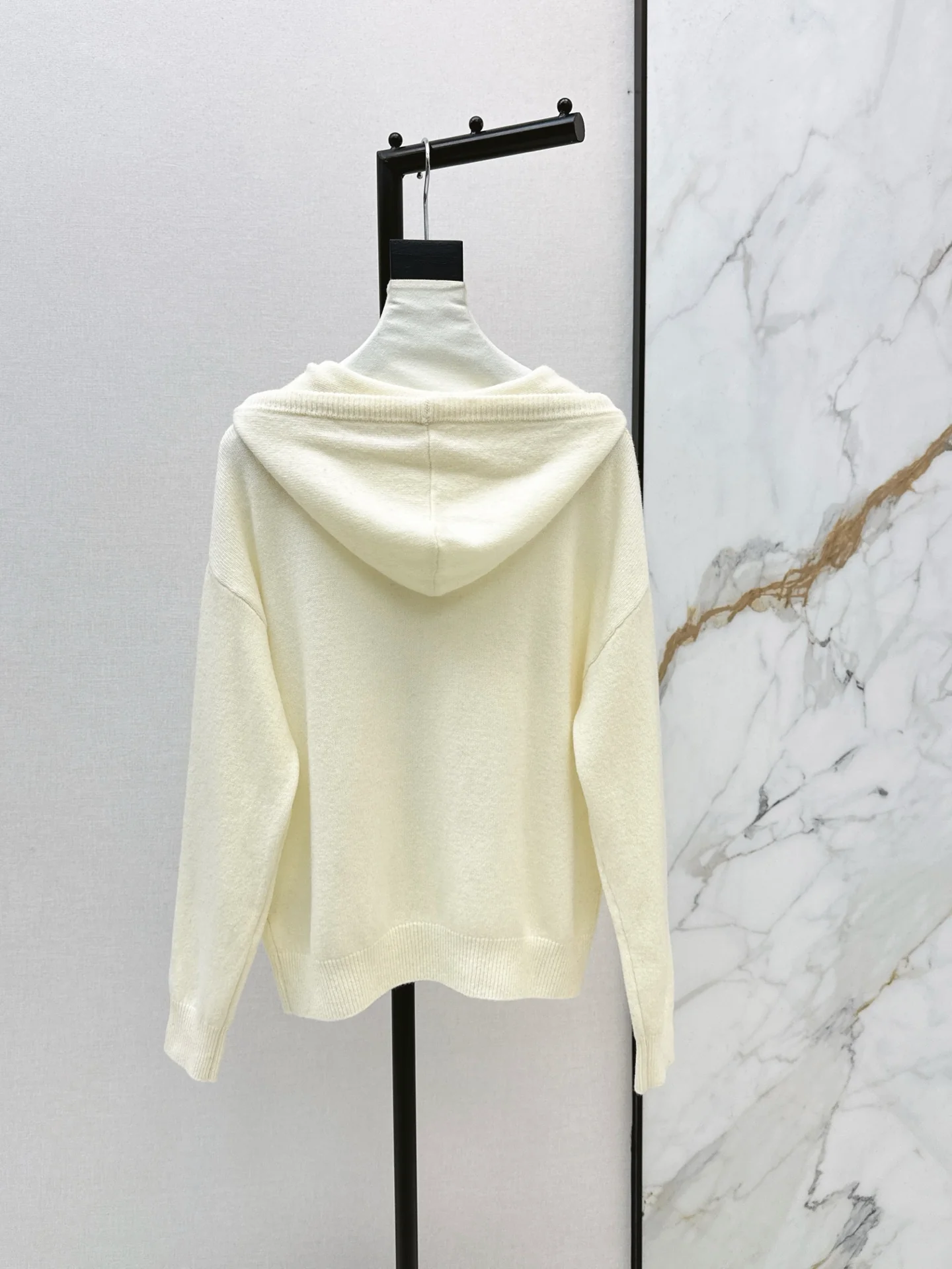 Max 26ss rhinestone hooded sweater