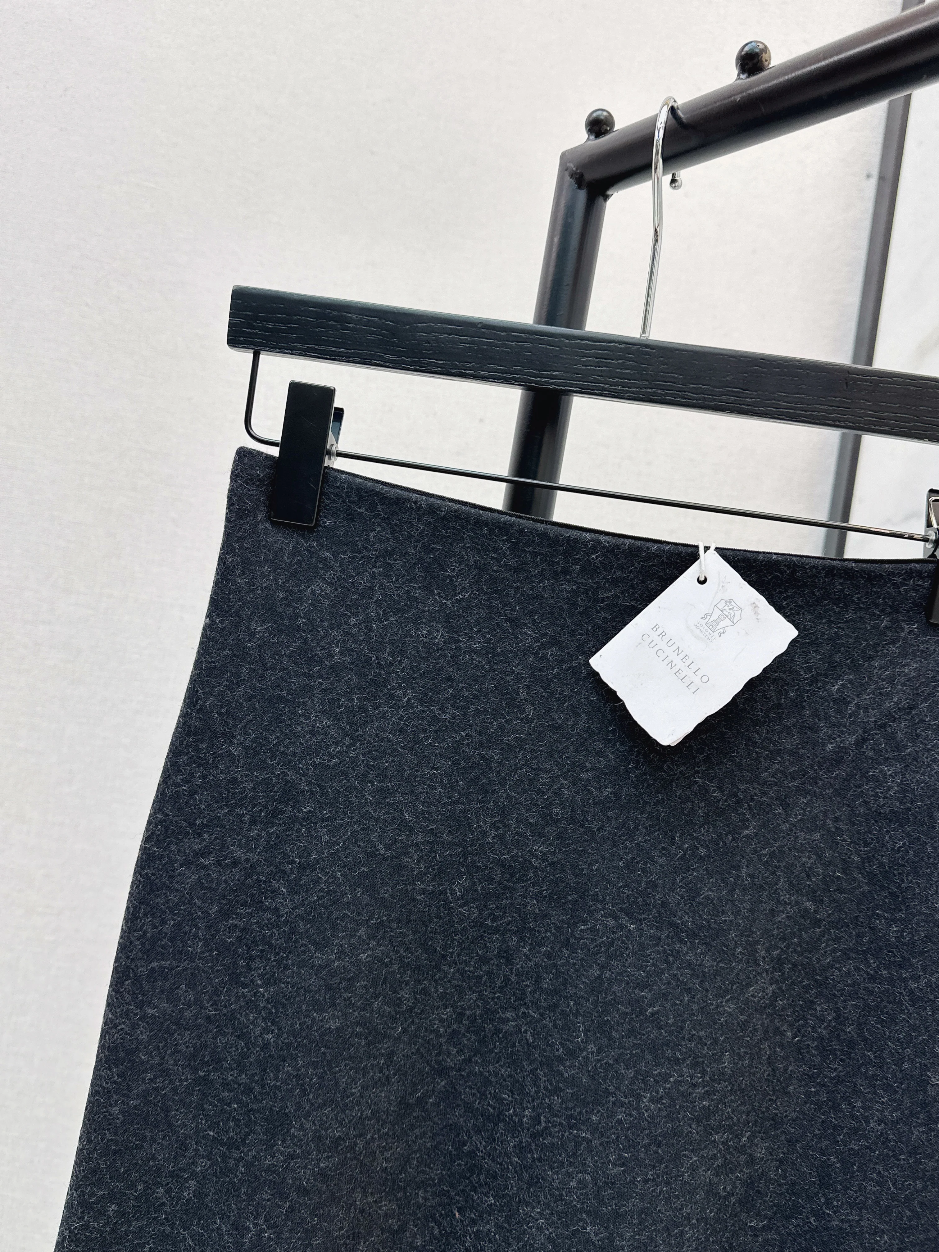 Brun 26ss godet skirt