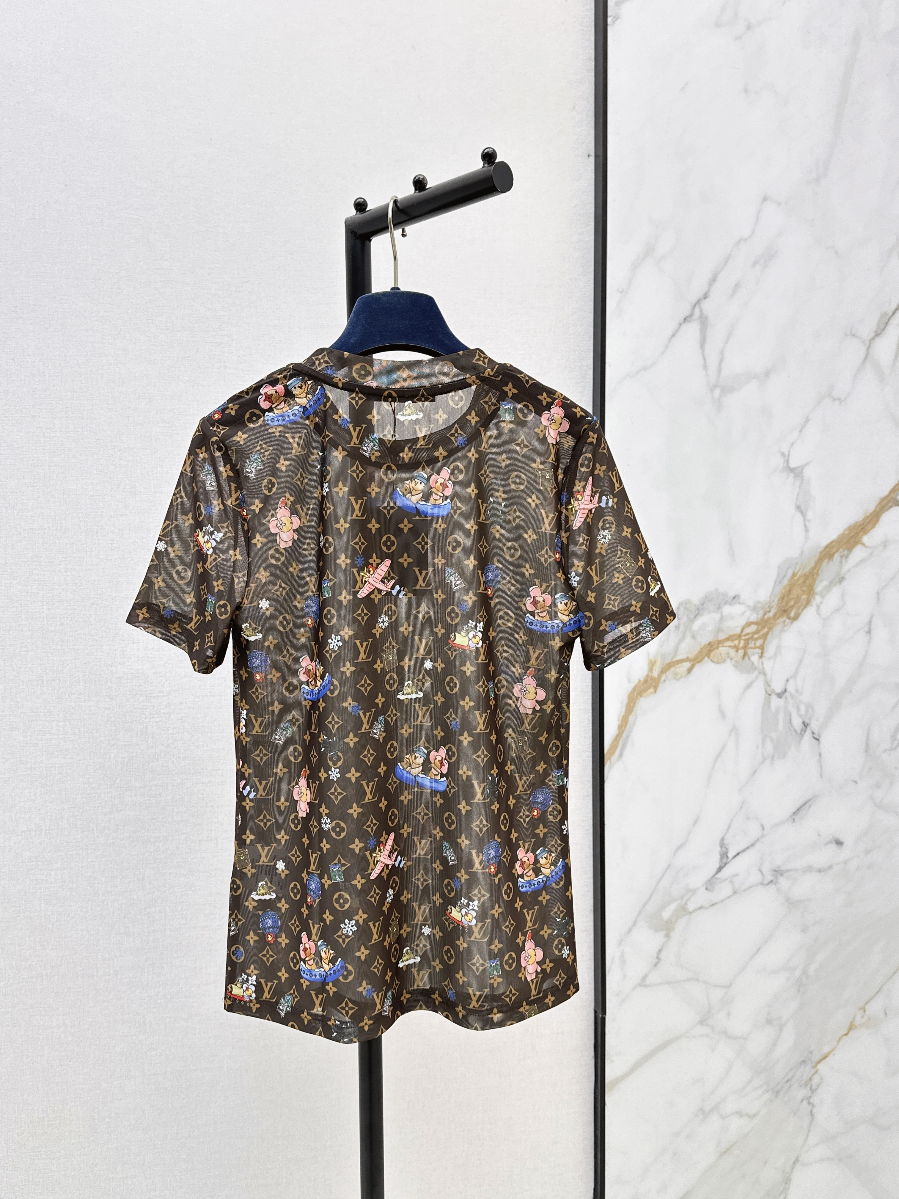 Loui 26ss print mesh top