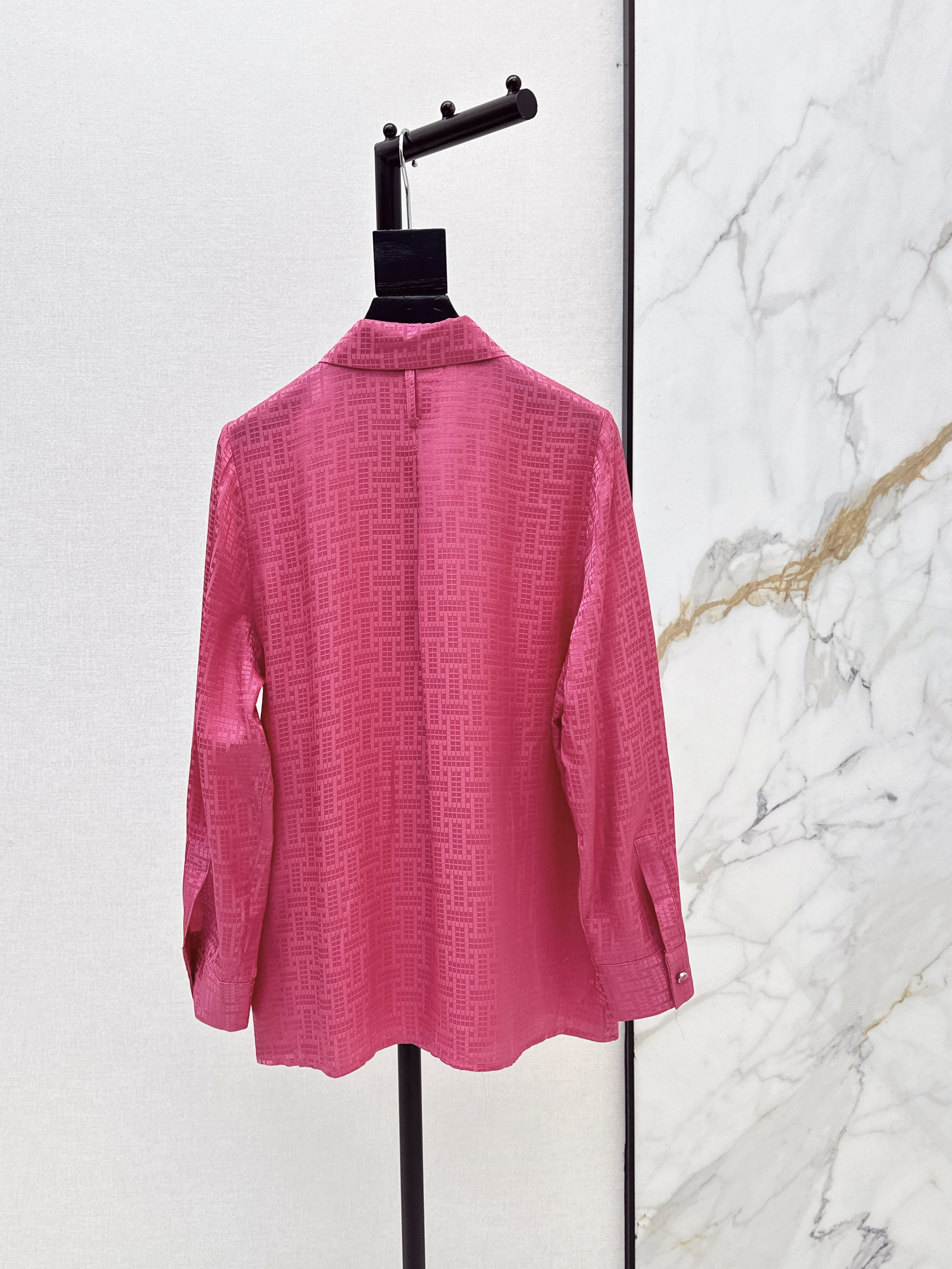 Her 26ss jacquard silk shirt