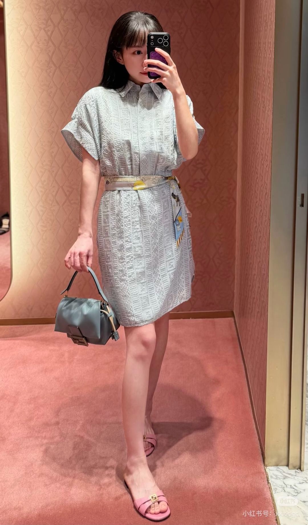 Fen 26ss hollow dress