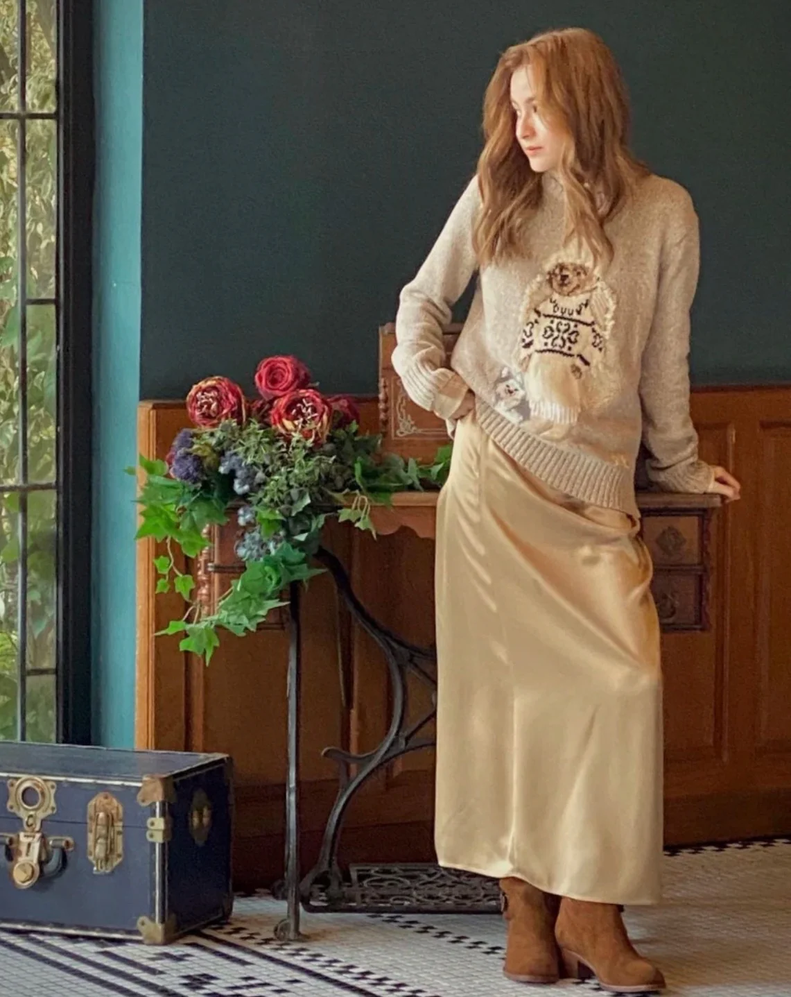 Ralp 26ss embroidery sweater