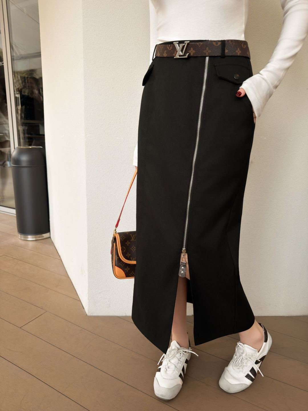Loui 26ss zipper skirt