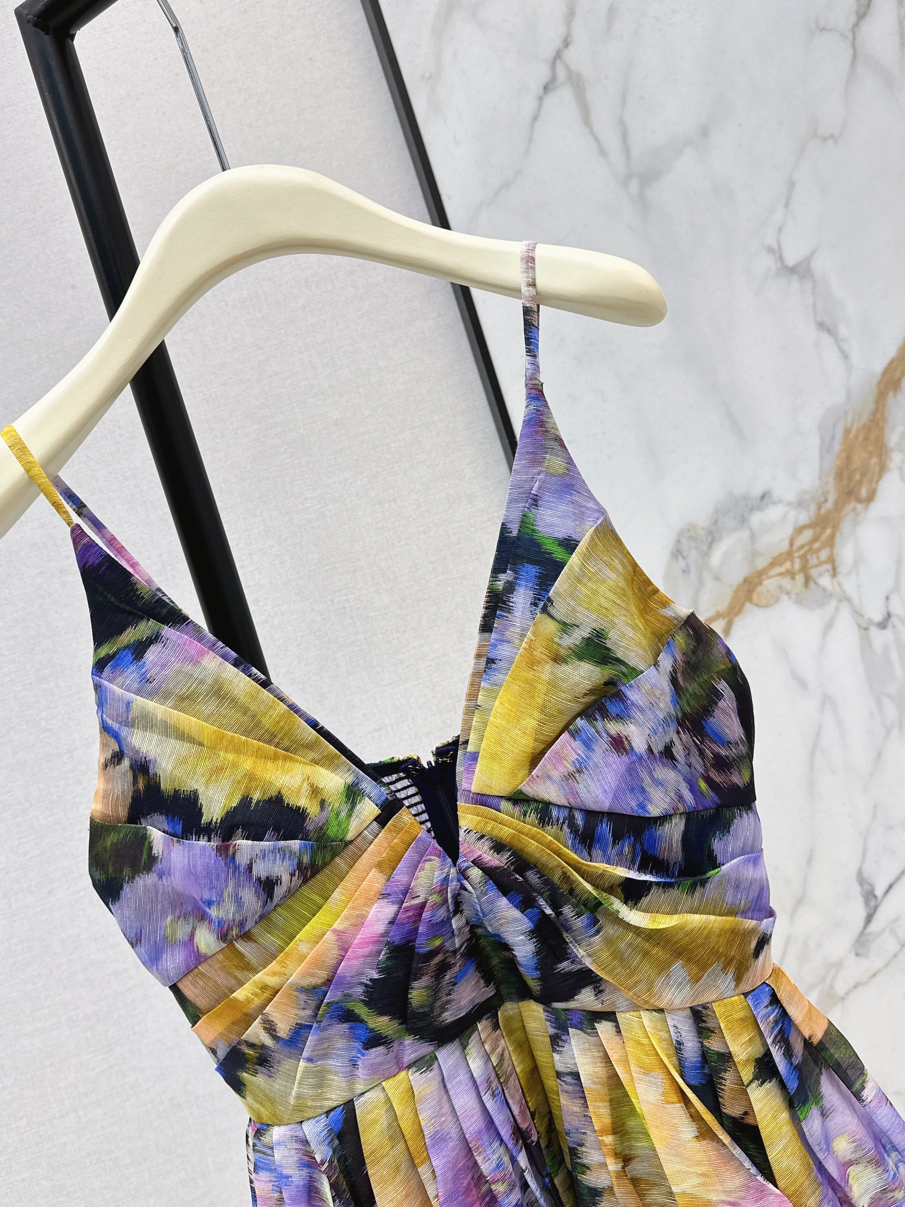 Zimm 26ss slip print dress