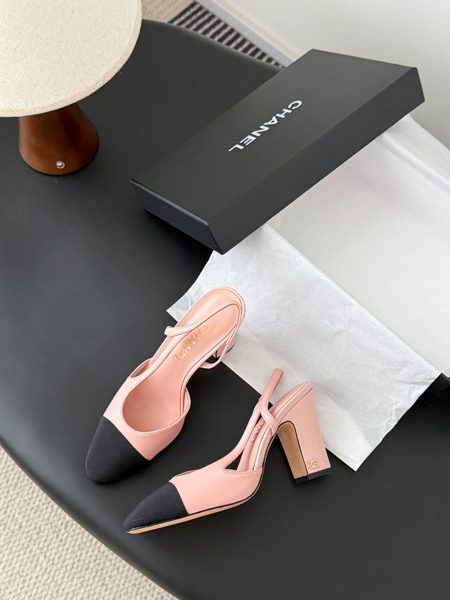 Chan 25fw slingback heels