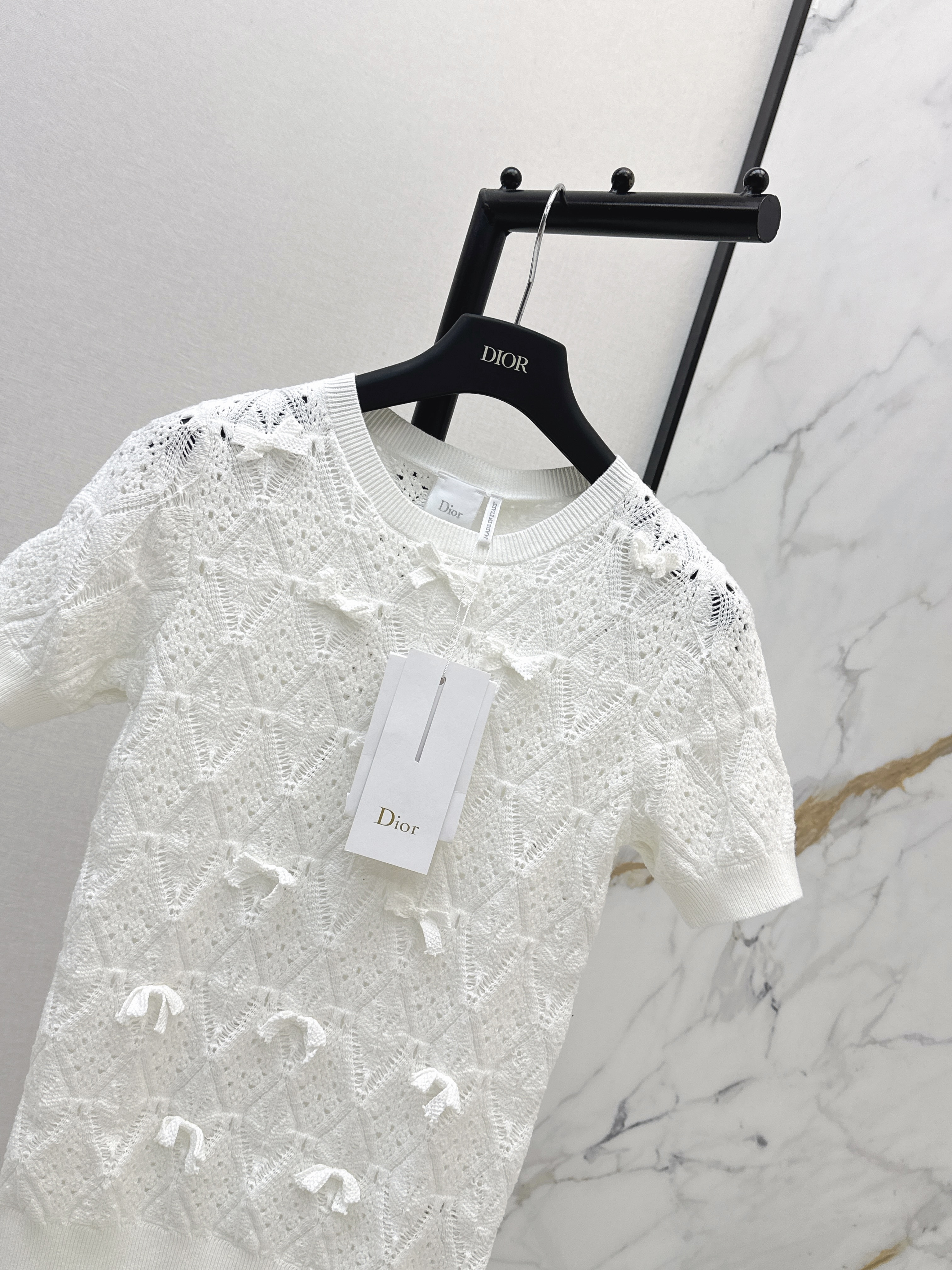CD 26ss bow hollow knitwear