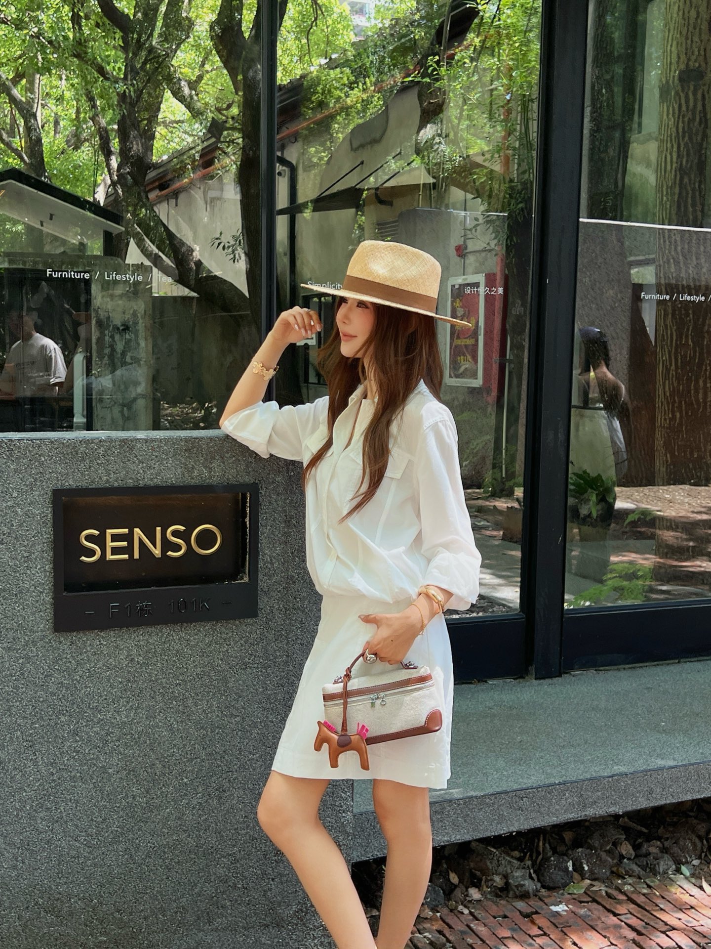 Loe 26ss 2in1 shirt dress