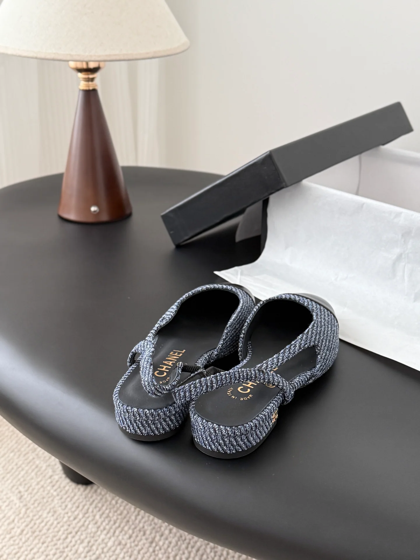 Chan 25fw slingback sandals