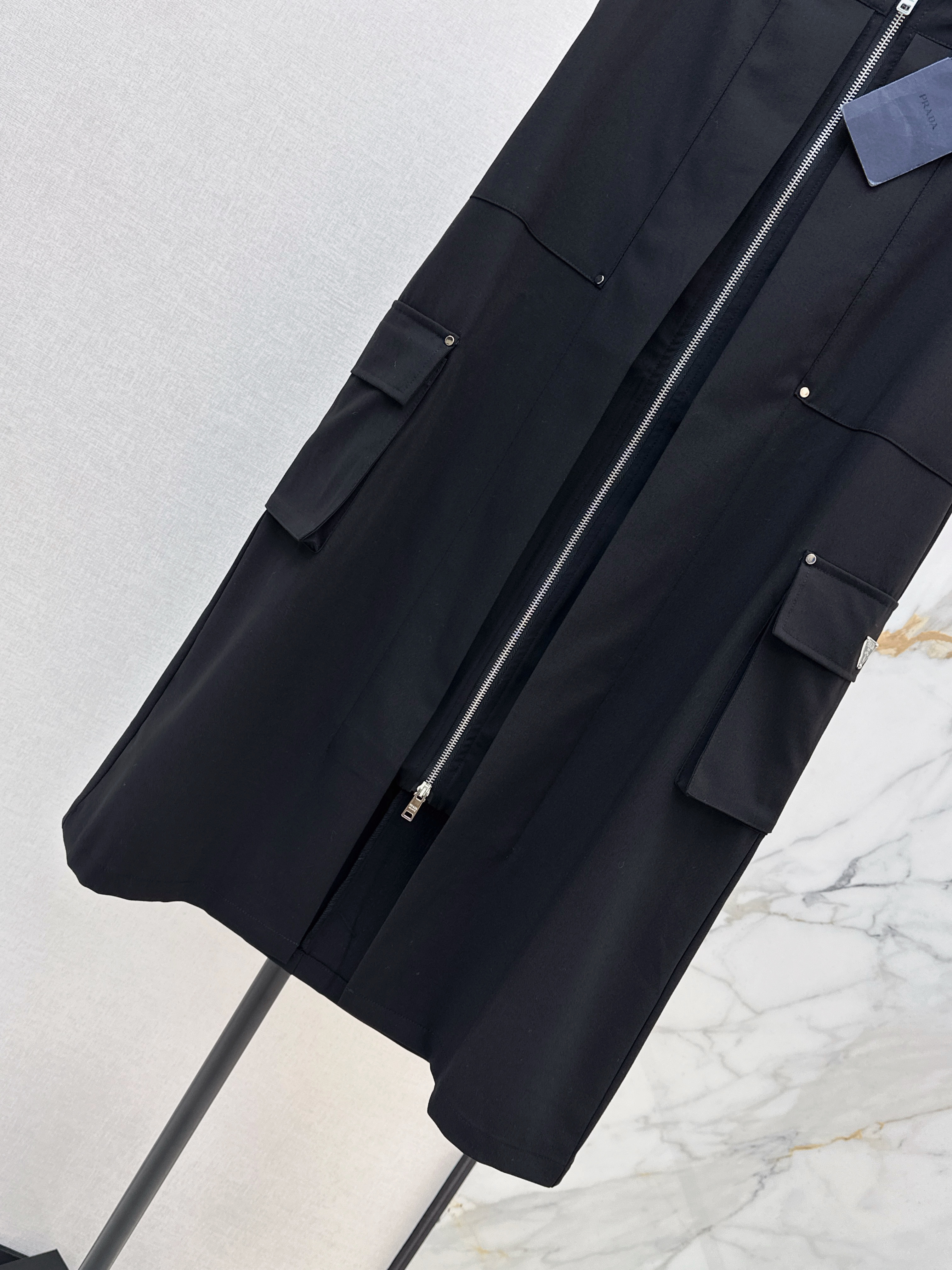 Pra 26ss zip-up skirt