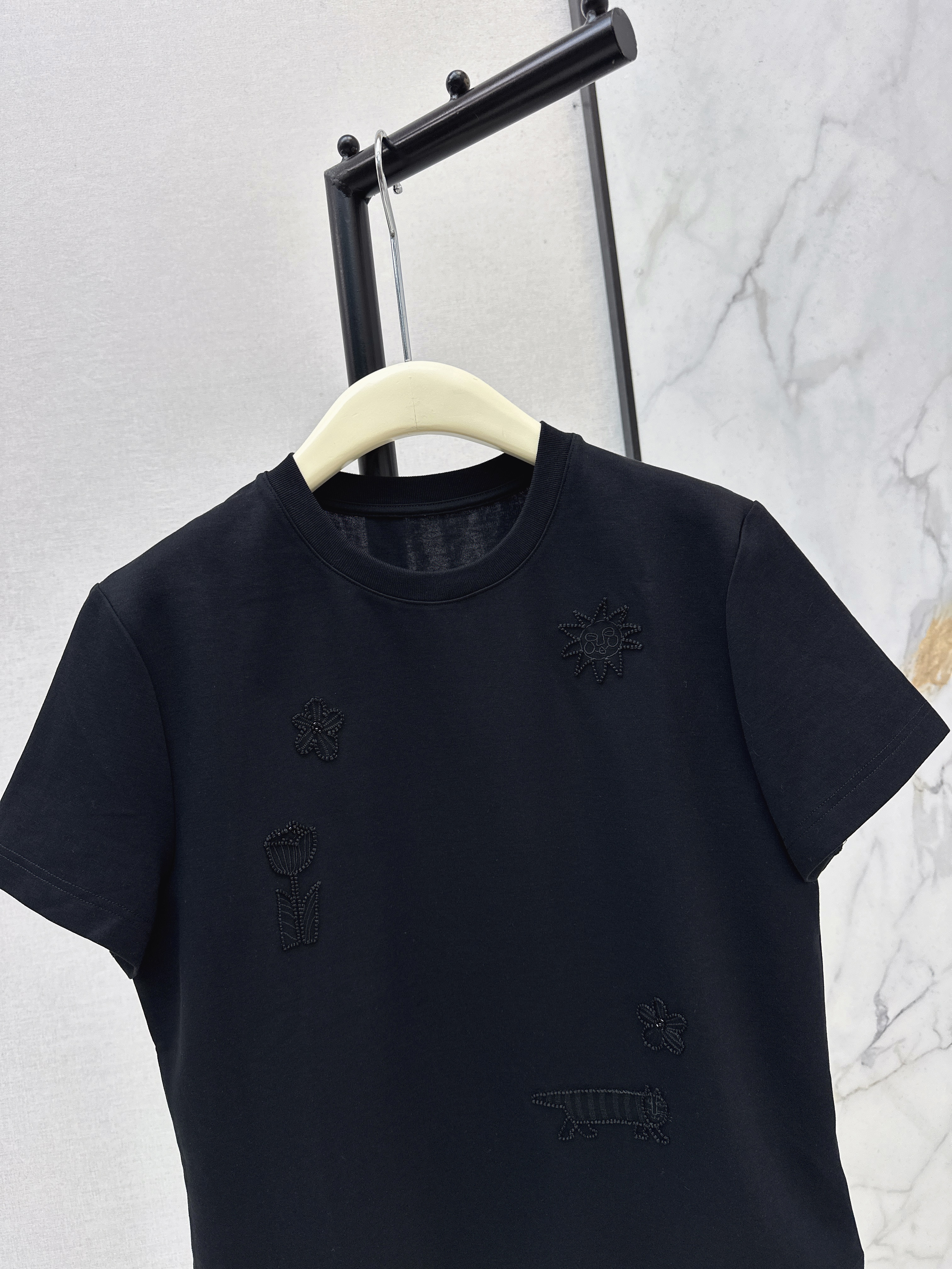 Chan 26ss beading t-shirt