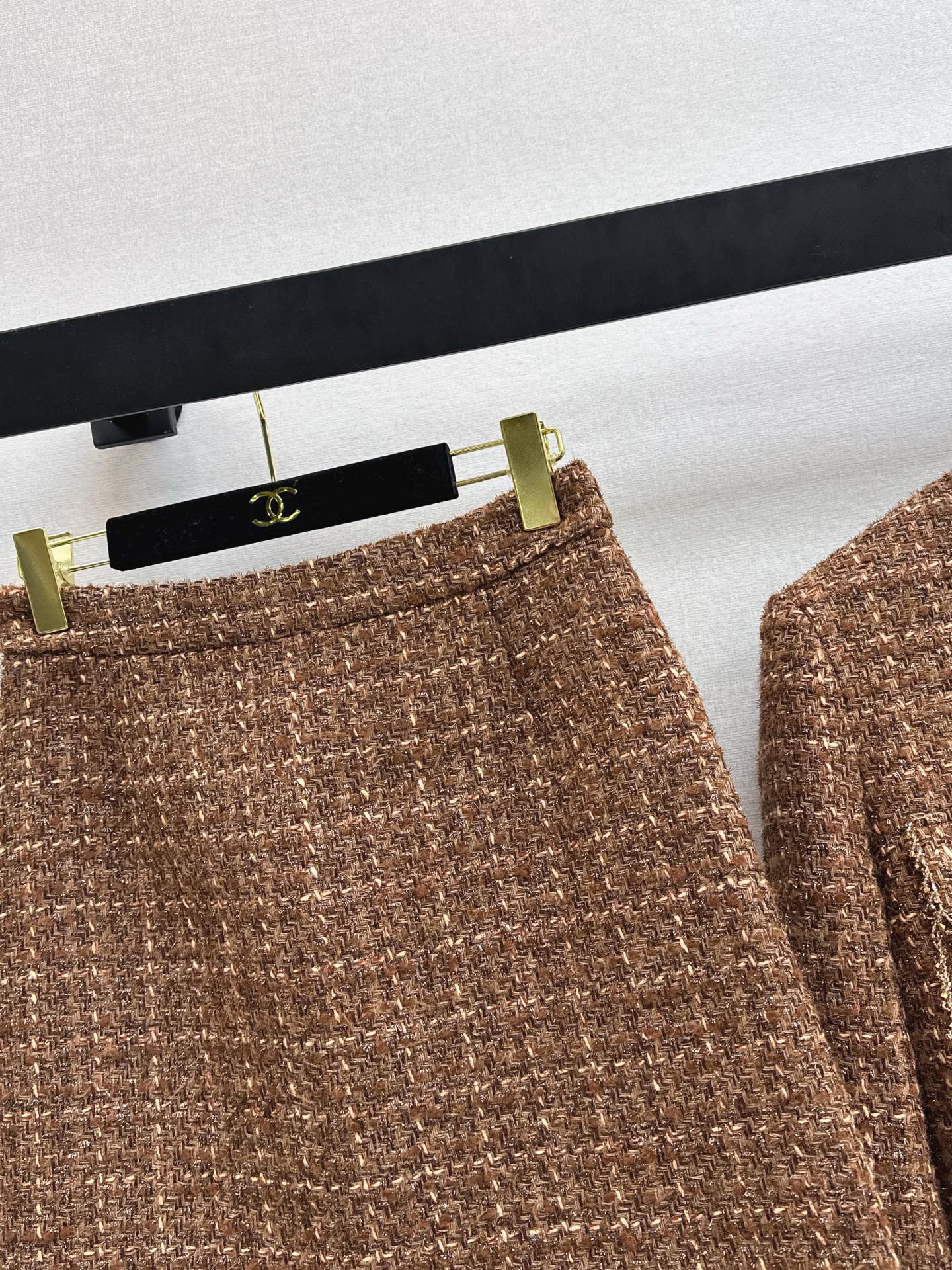 Chan 26ss woven jacket skirts sets