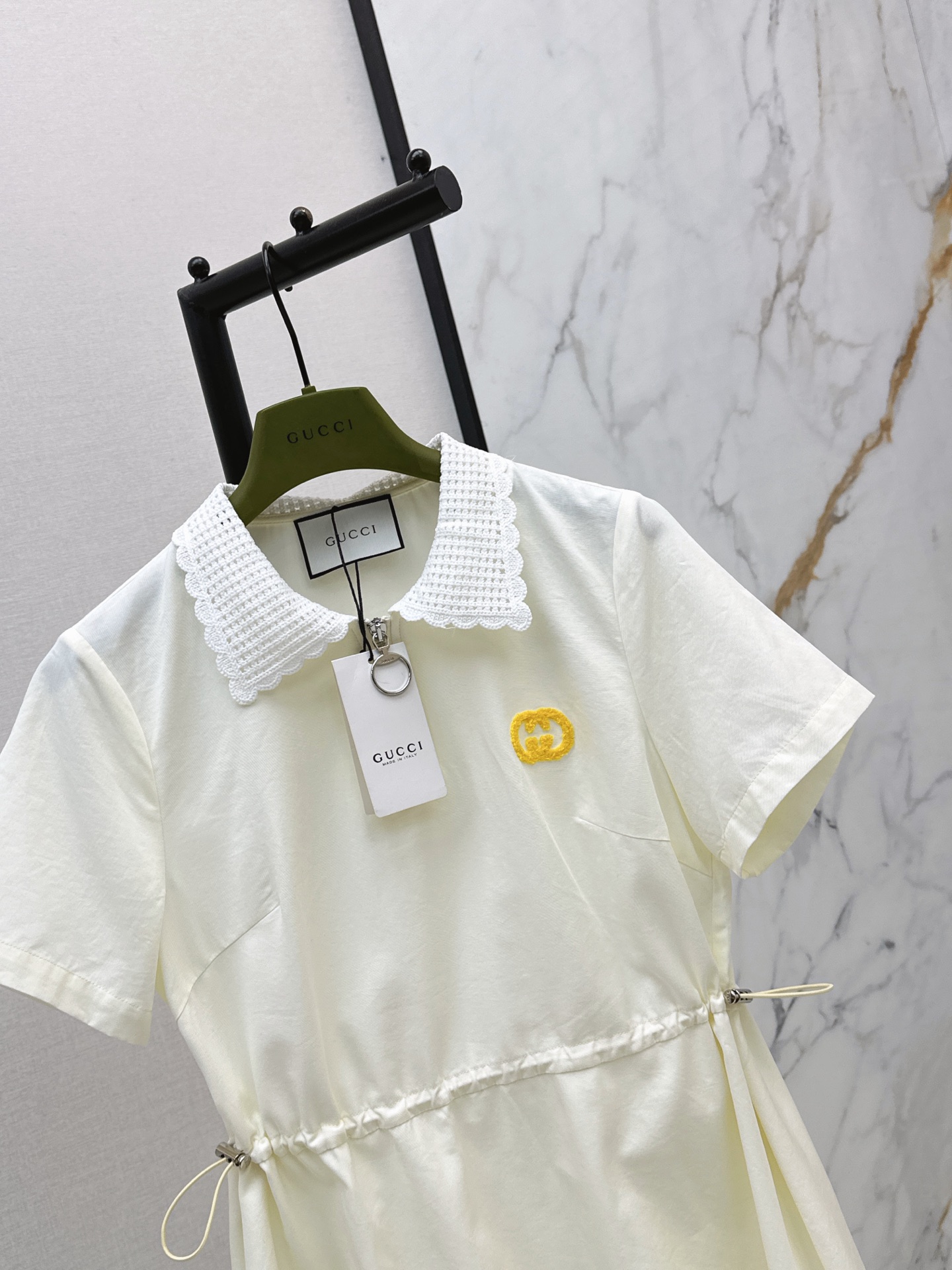 Guc 26ss peter pan collar dress