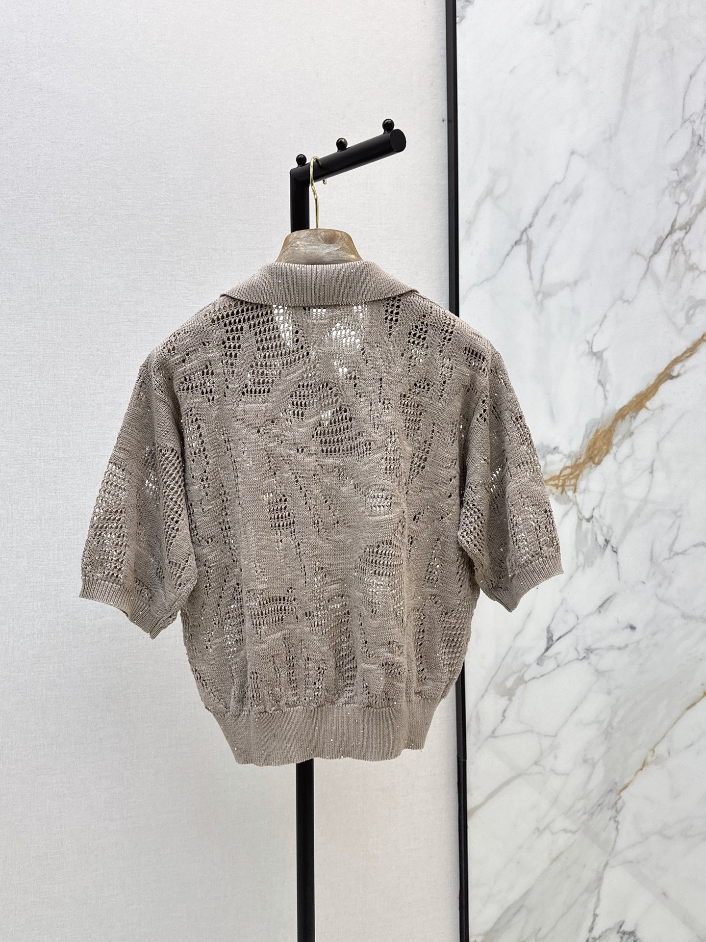 Brun 26ss hollow knitwear