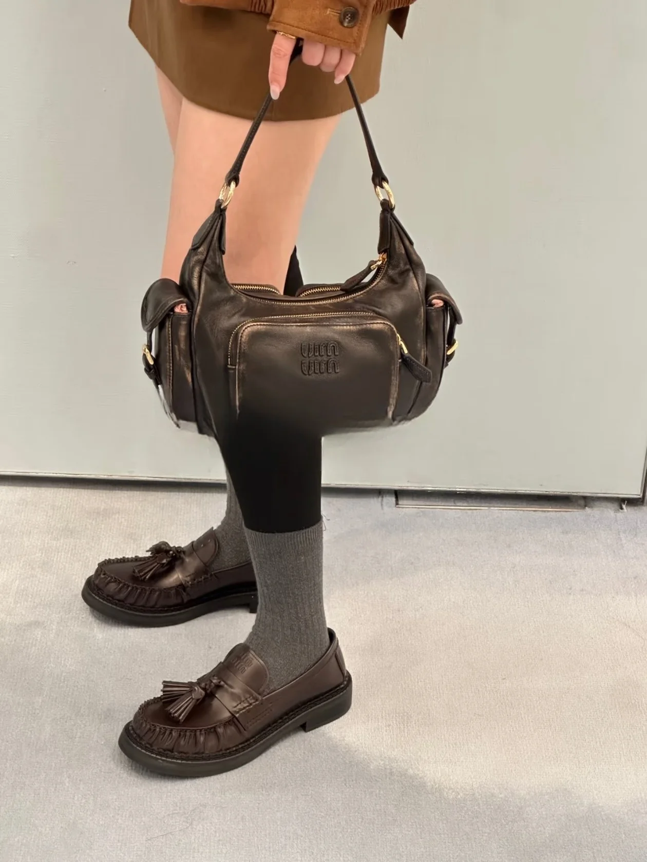Miu 25fw loafer shoes