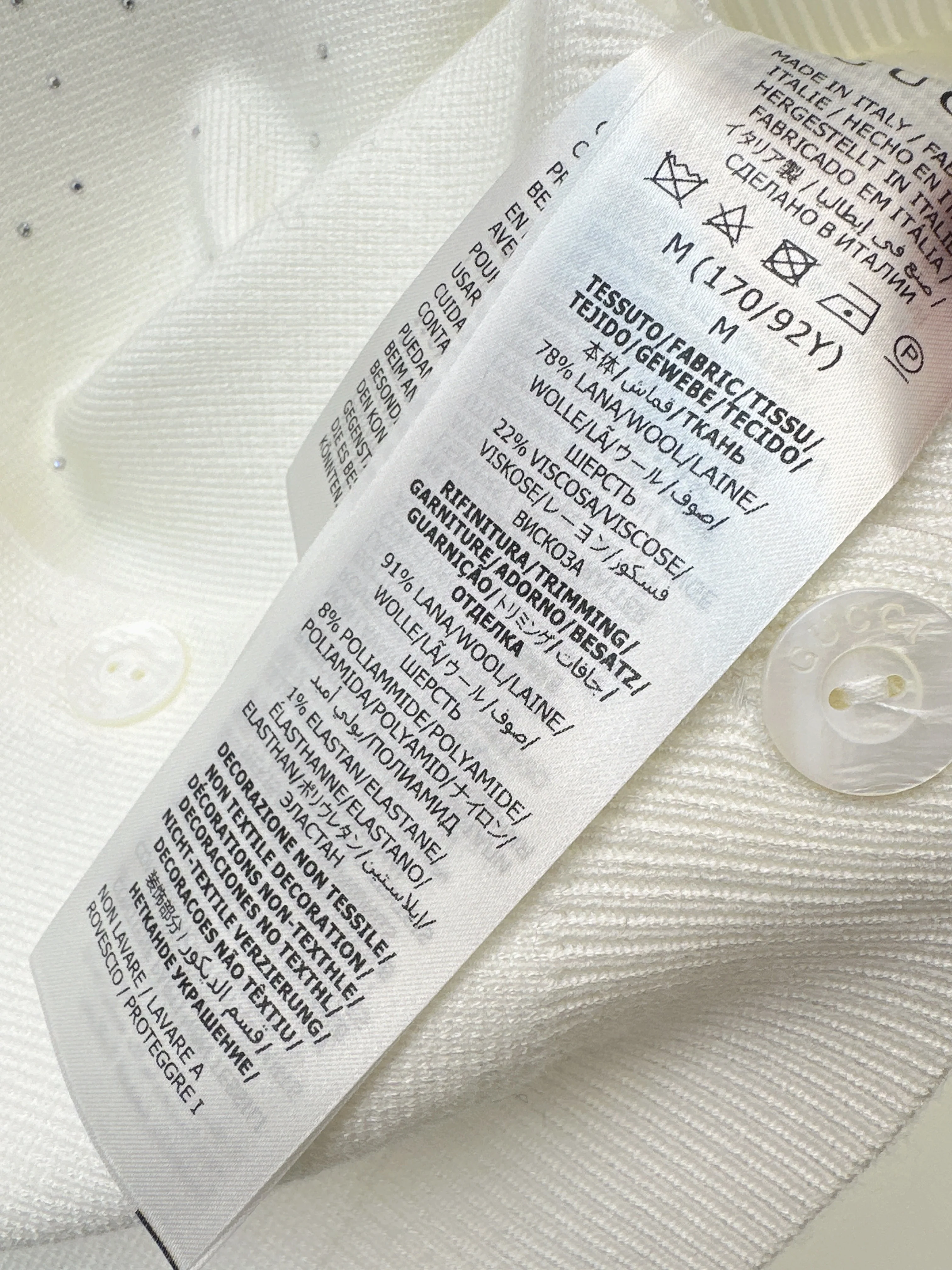 Gucc 26ss jacquard knitted cardigan