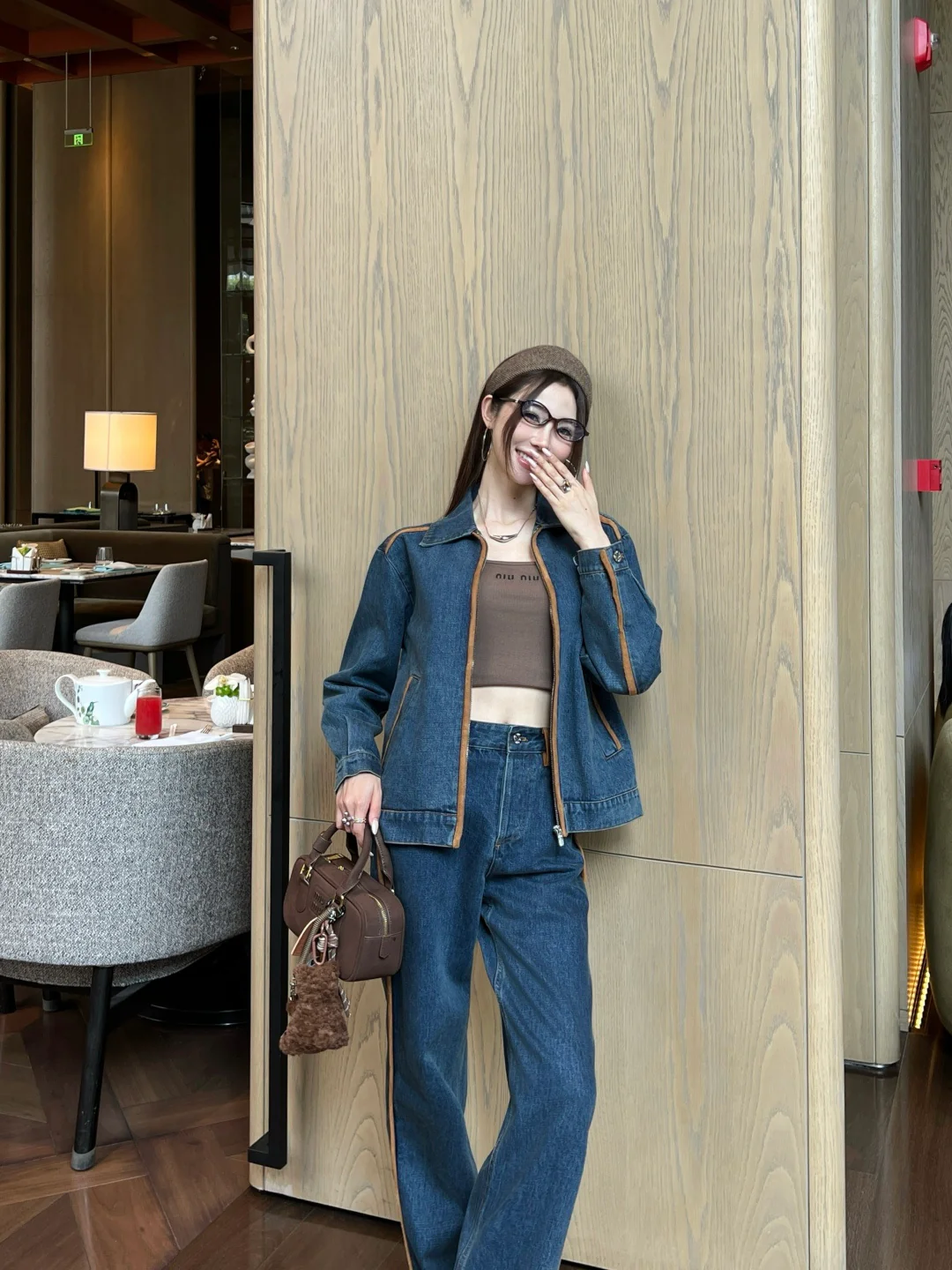 Miu 25fw denim jacket